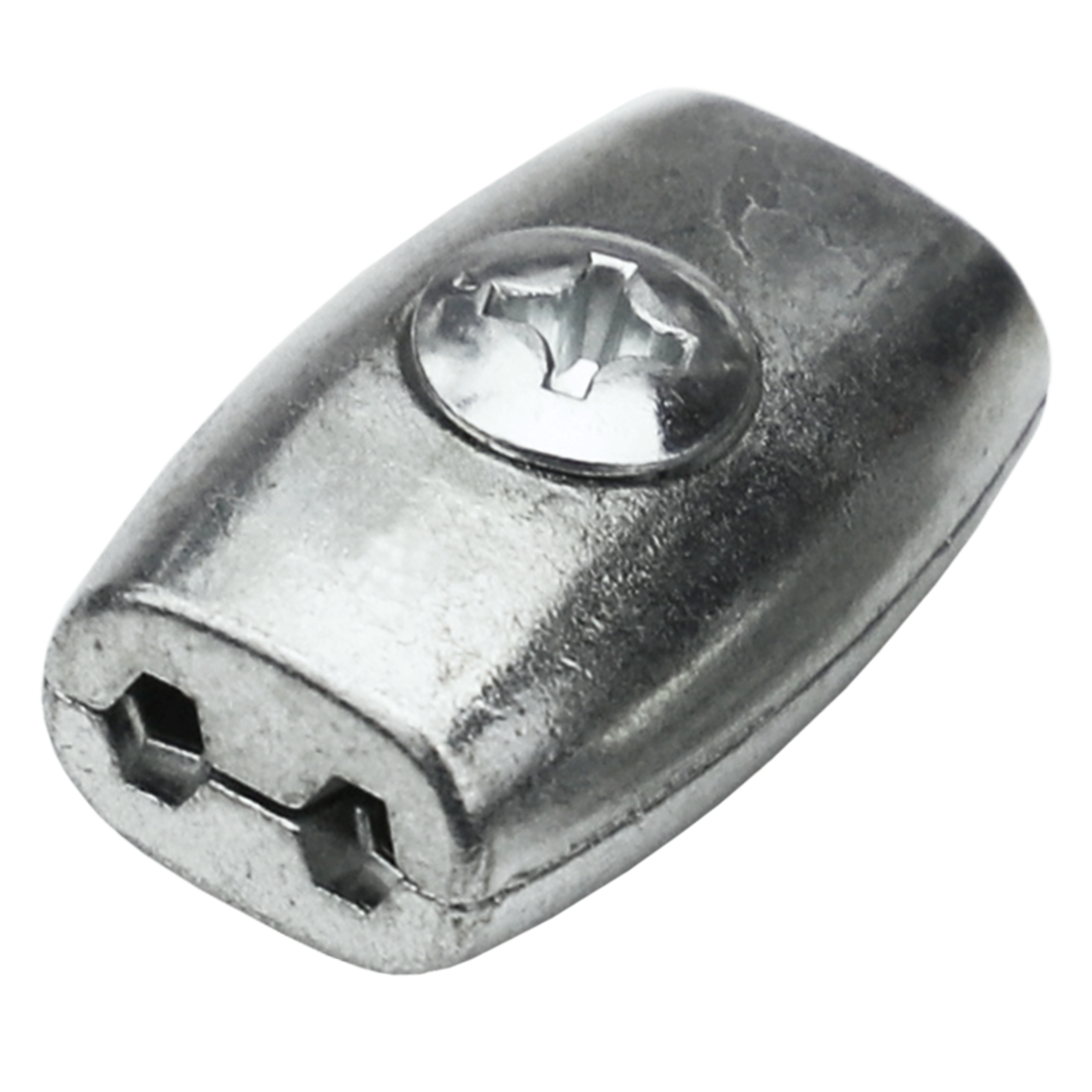 Зажим бочонок 2 мм сталь оцинкованная 2 шт.