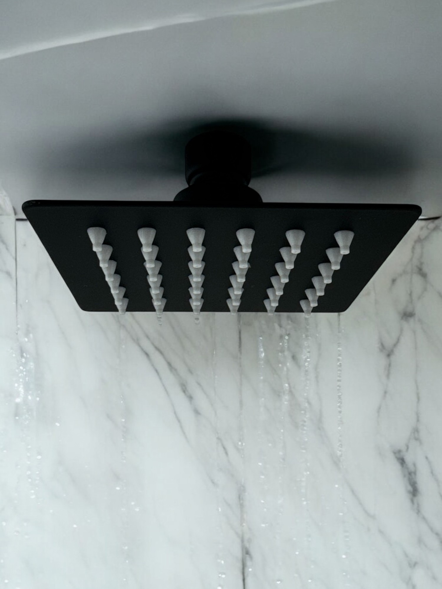 Изображение товара Лейка для верхнего душа Griale GR98H-10 квадрат черный нержавеющая сталь