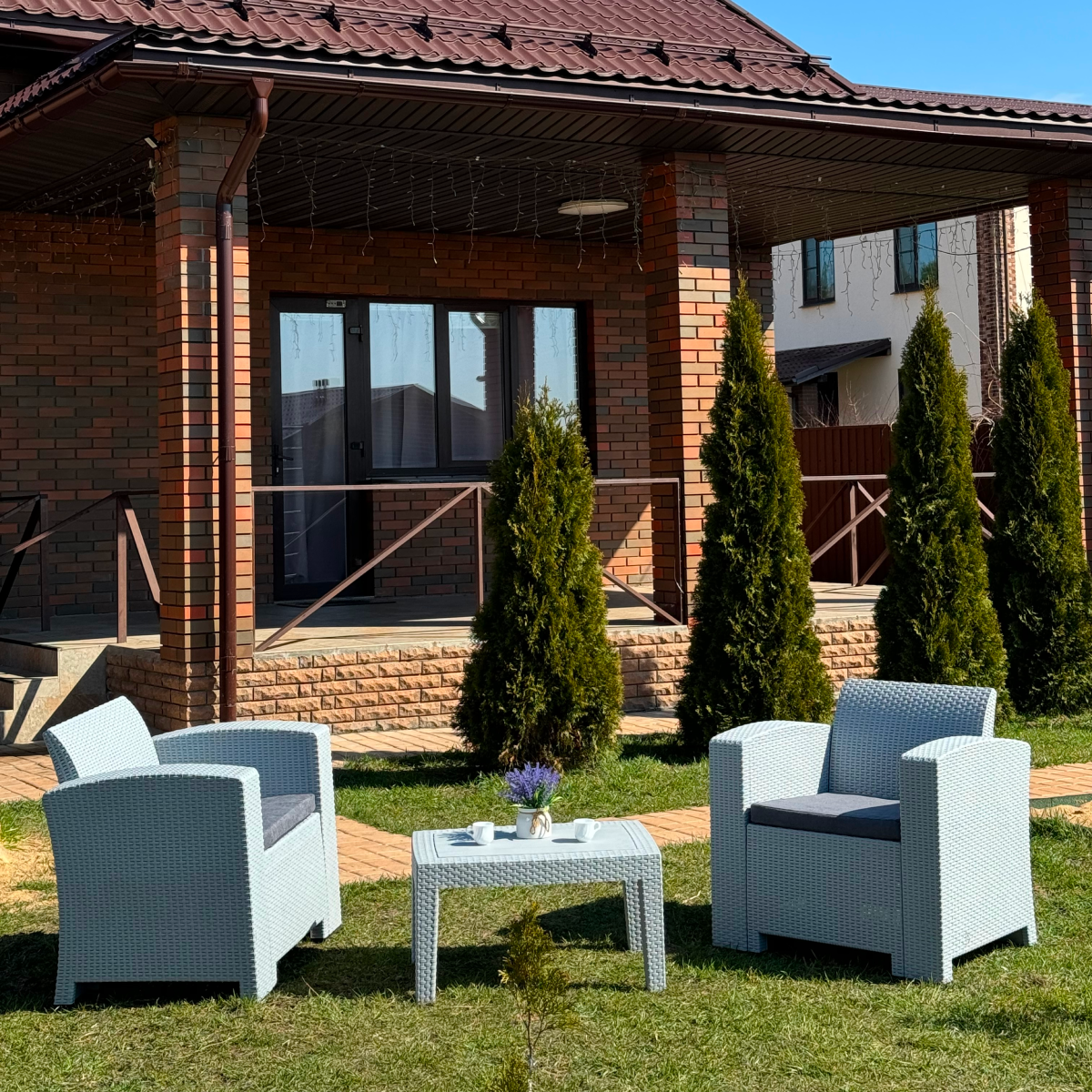 Изображение товара Набор садовой мебели Royal Family Lana Lux XS 3 предмета серый