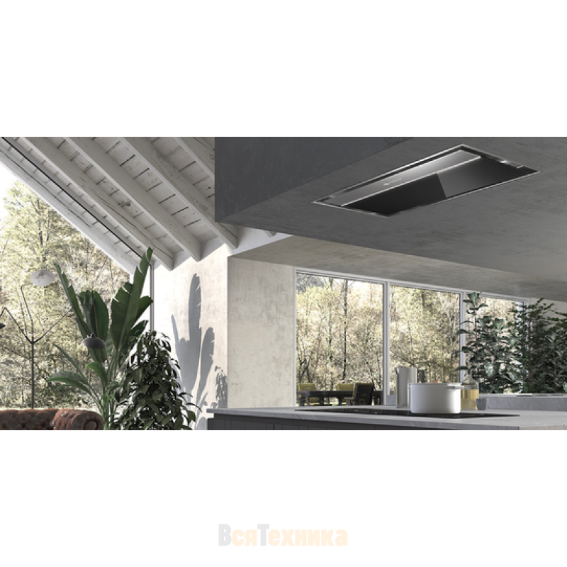 Изображение товара Встраиваемая вытяжка Faber ONYX-C BK GLASS/X A90 90 см черный