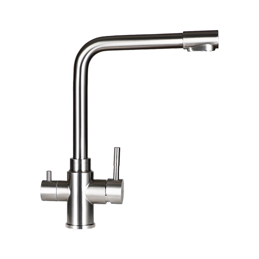 Изображение товара Мойка для кухни Wisent WS35044/W02-114/W405A/W302644/W4355-3 50x44 см глубина чаши 22 см нержавеющая сталь цвет сатин