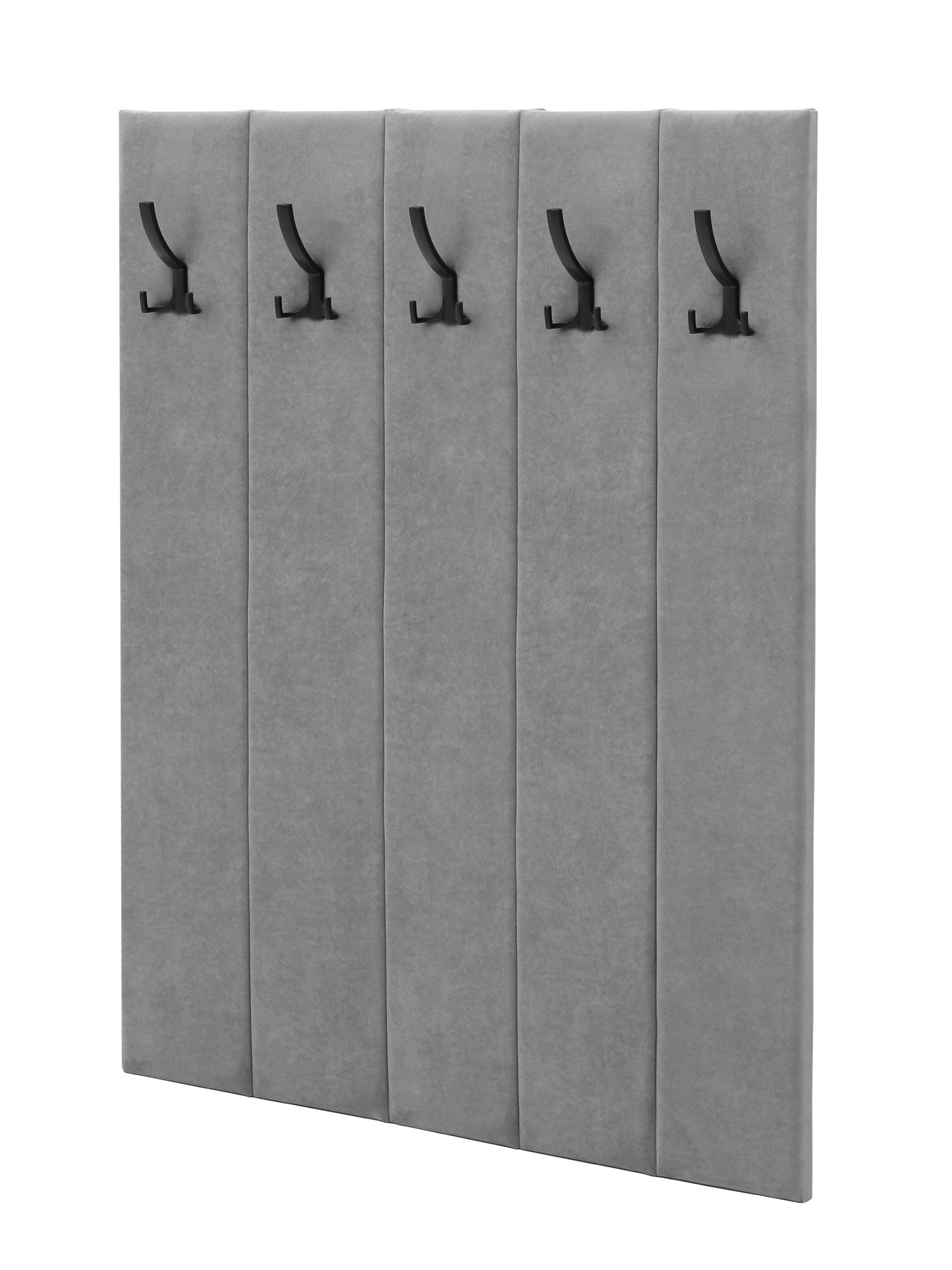 Изображение товара Настенная вешалка NRAVA Asti 5 крючков серого цвета 100x120 см