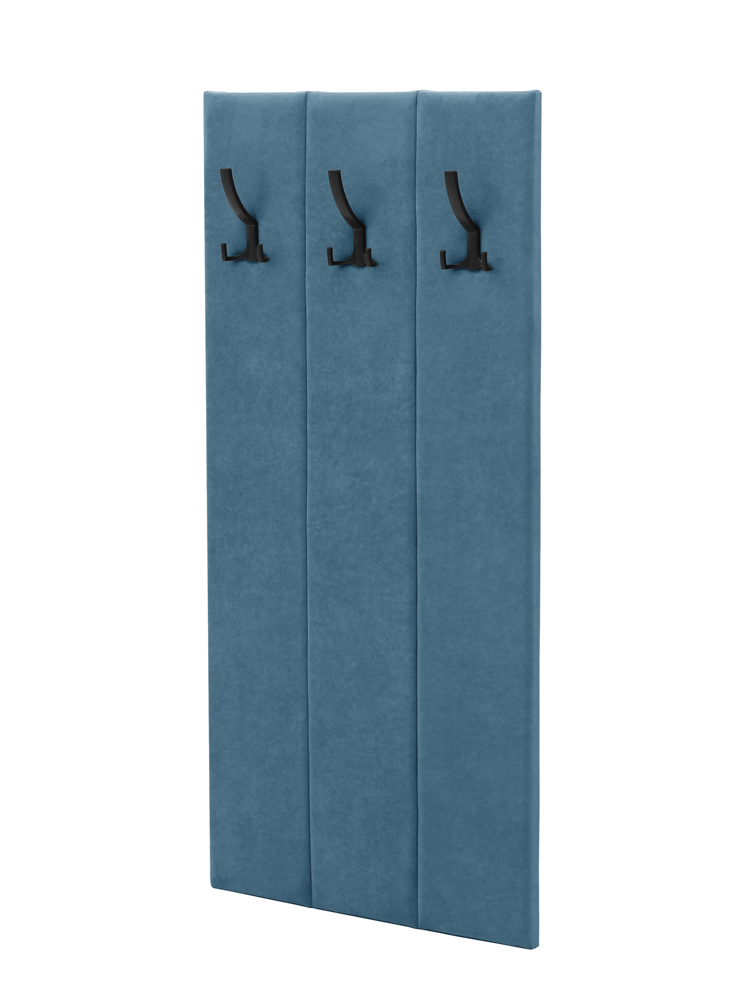 Изображение товара Настенная вешалка Nrava Asti 3 крючка синий современный дизайн