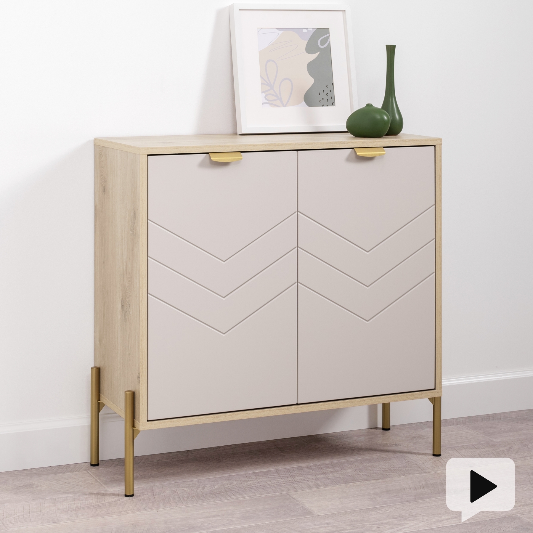 Изображение товара Комод Венеция от EGREGOR 79.3x33.8x76.2 см дуб белый exclusive