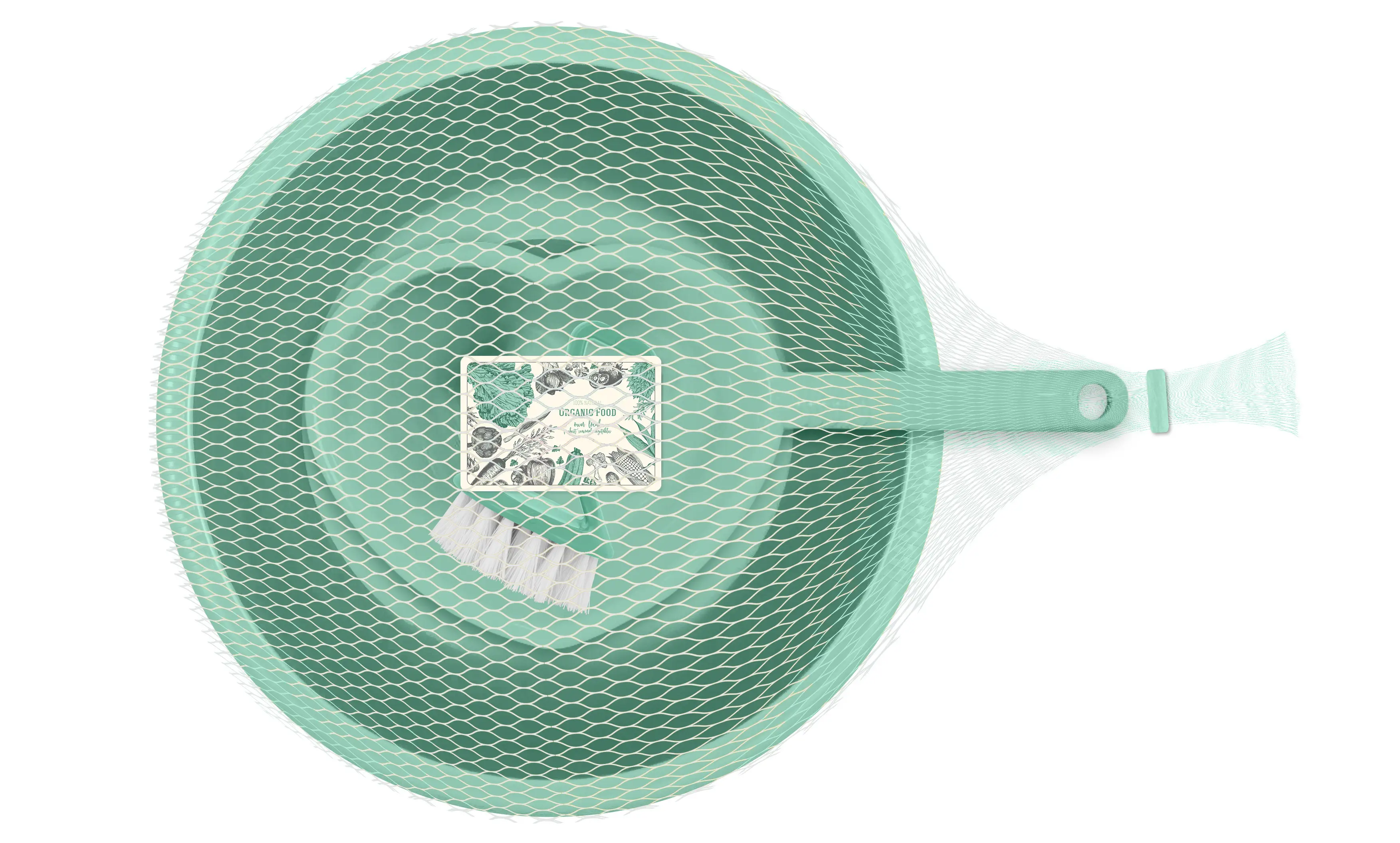 Набор (таз 4л + ковшик 1.5л+щетка для овощей) Organic Food