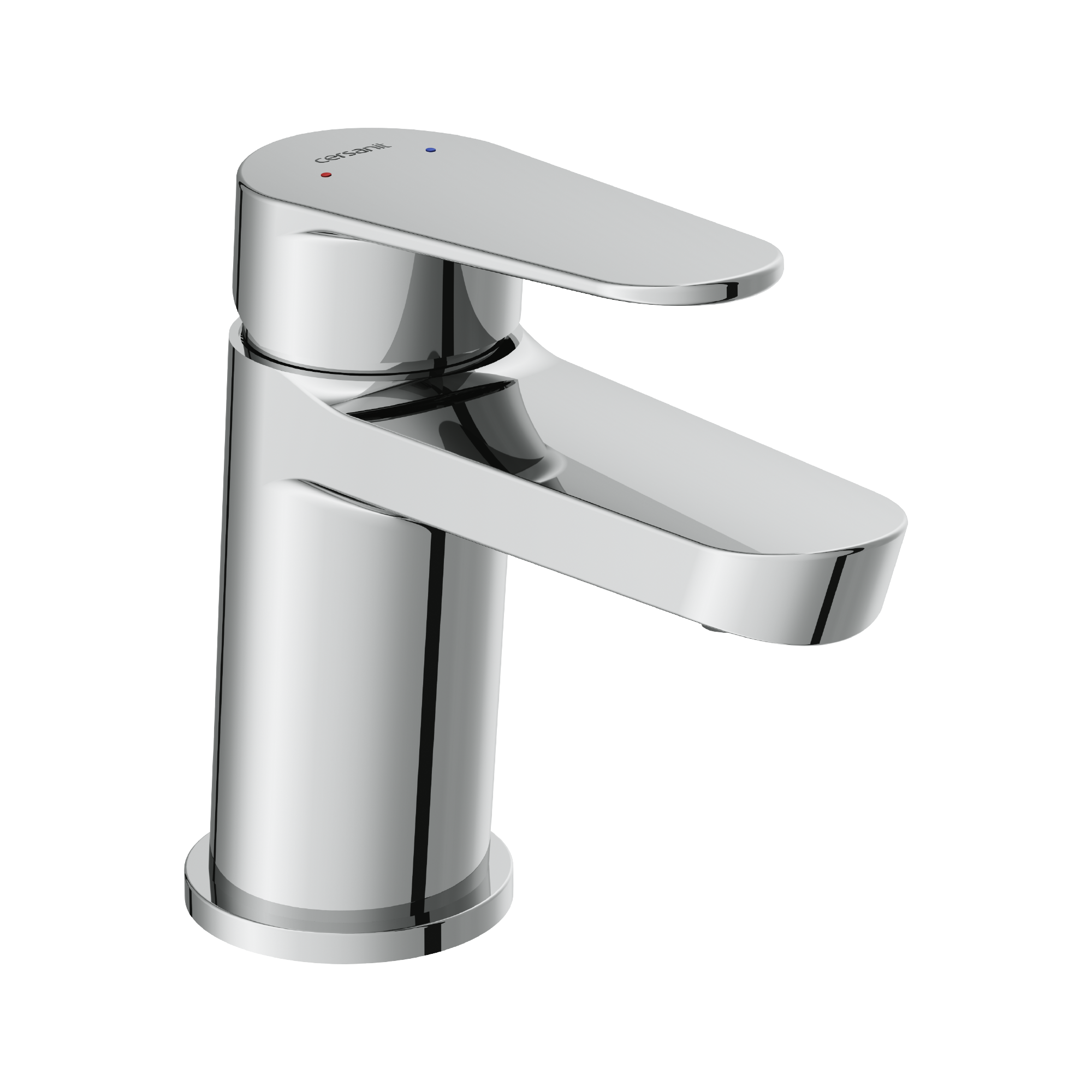 Изображение товара Однорычажный низкий смеситель для раковины Cersanit Lara хром