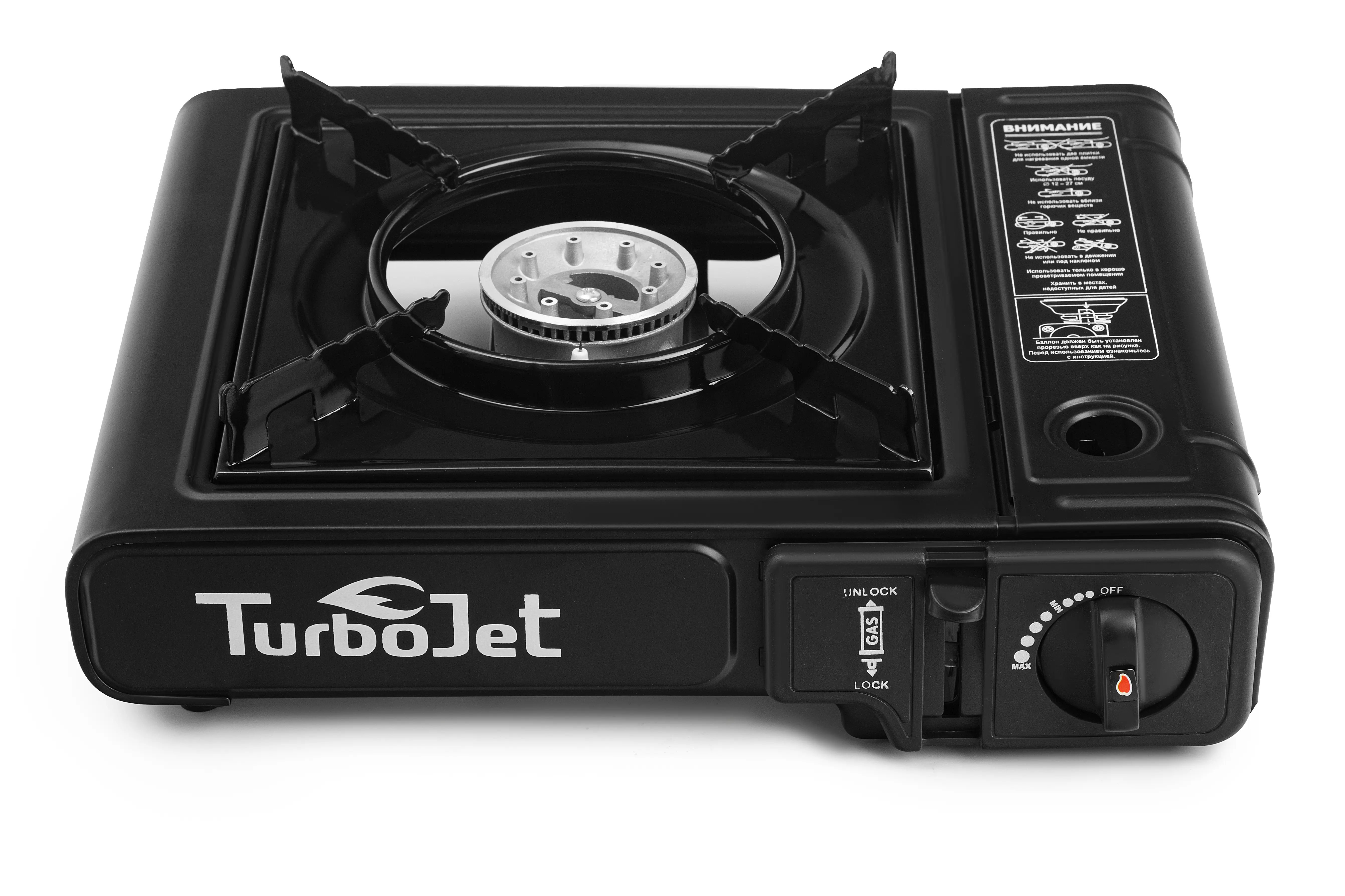 Плитка газовая Turbojet TJ355GT-B 36x9 см - 2