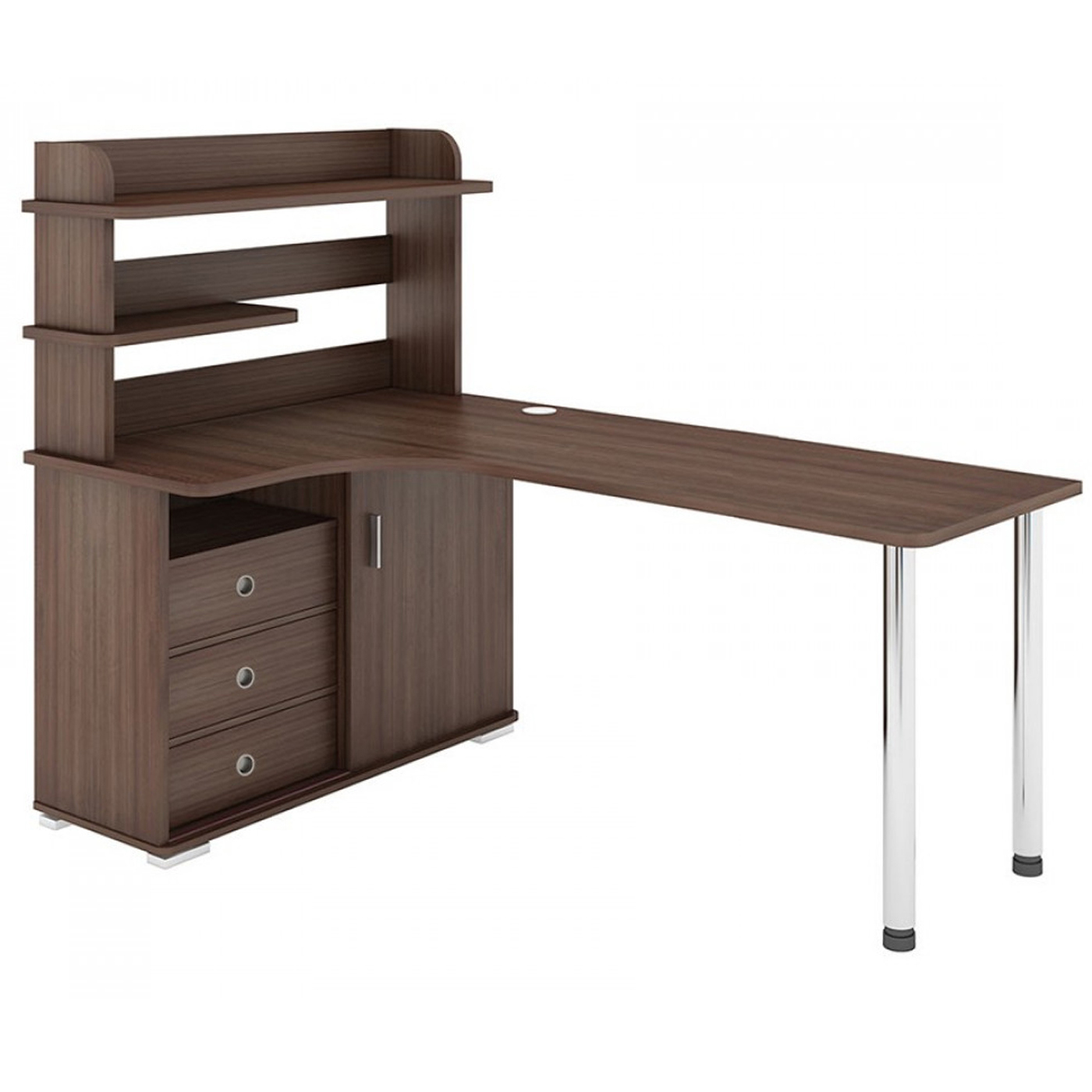 Изображение товара Стол Мэрдэс СР-185М угловой с выдвижными ящиками и ЛДСП 116х138х180 см