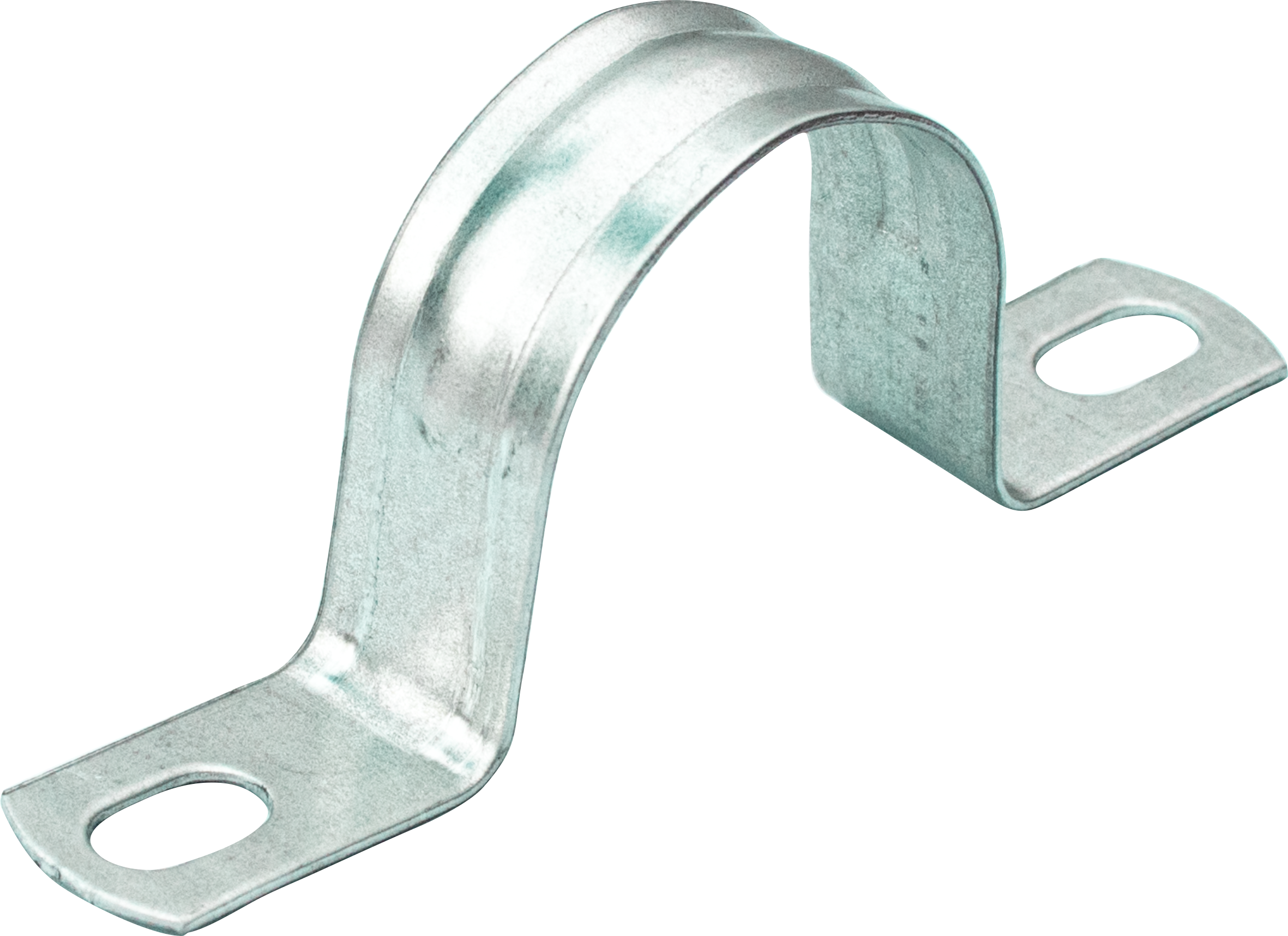 Изображение товара Двухлапковая оцинкованная скоба 20 мм 8 шт монтажный хомут