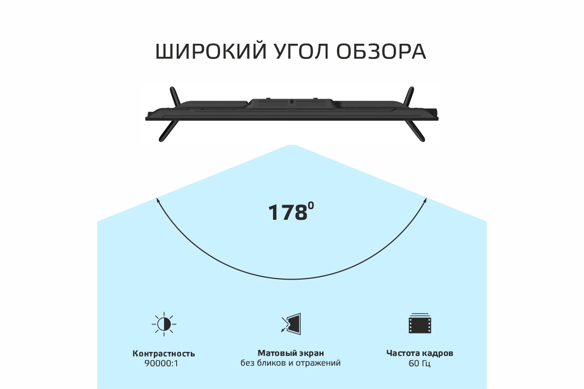 Изображение товара Телевизор Olto 43ST20H 43" 108 см цвет черный