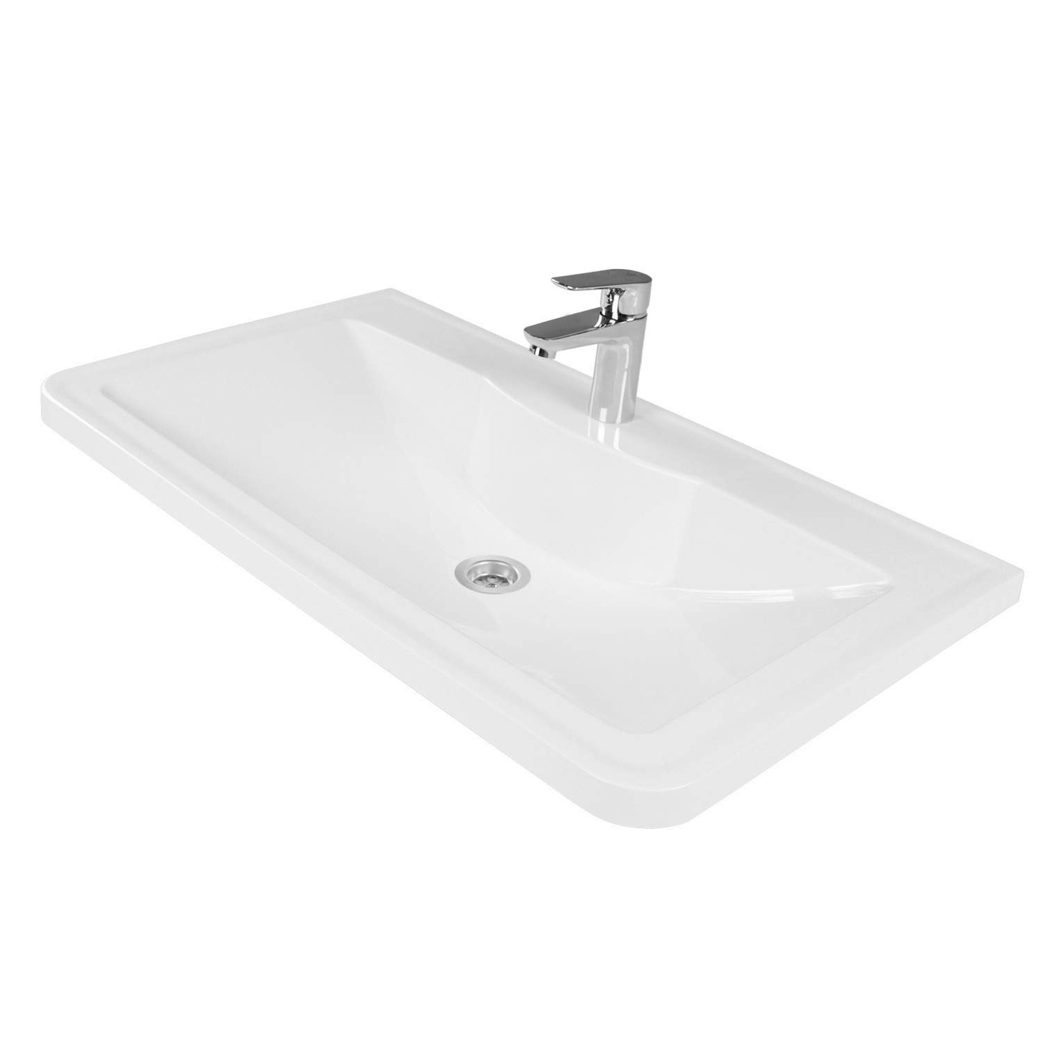 Изображение товара Раковина мебельная Итана Adelina 79.5см белая искусственный мрамор