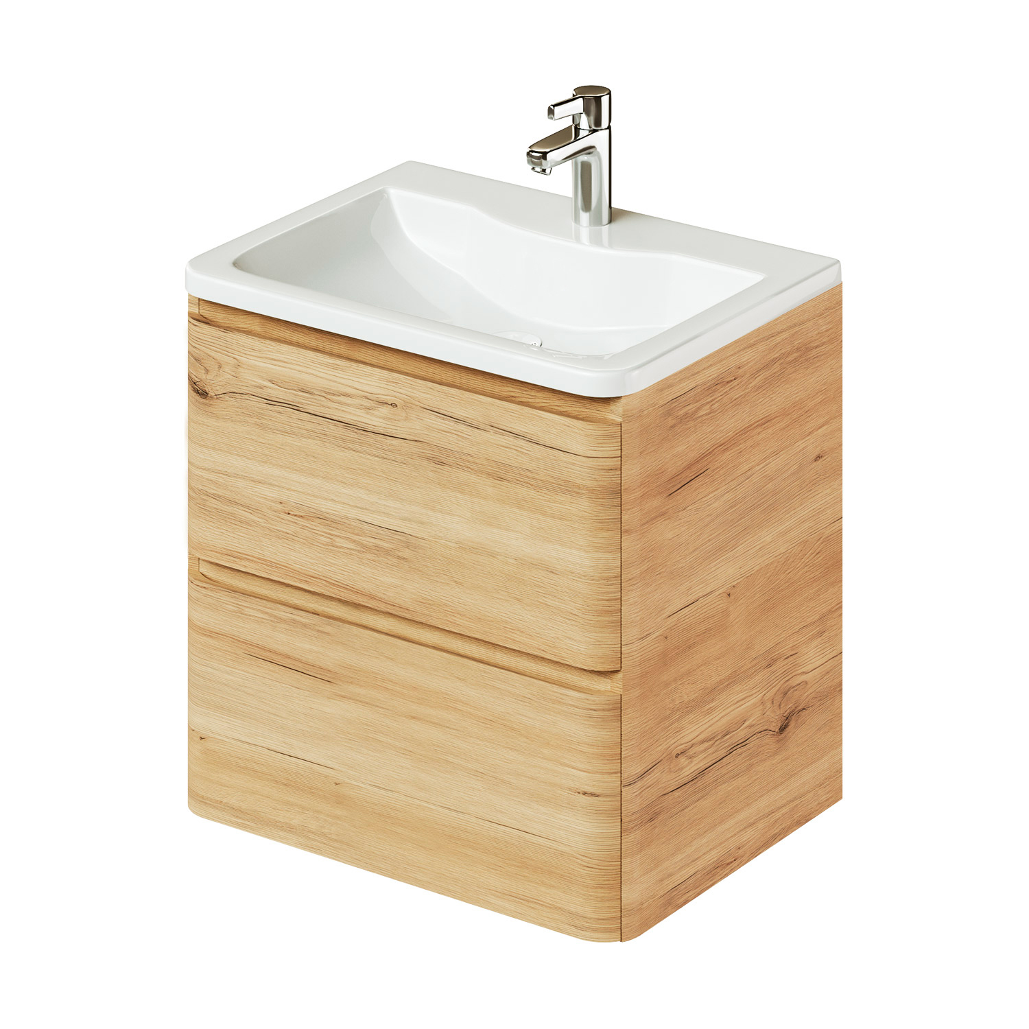 Изображение товара Тумба под раковину подвесная Итана 4657826226556 59.2см с раковиной цвет бежевый