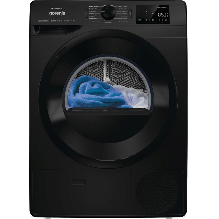 Изображение товара Сушильная машина Gorenje SP22/45D2 загрузка 9 кг цвет черный