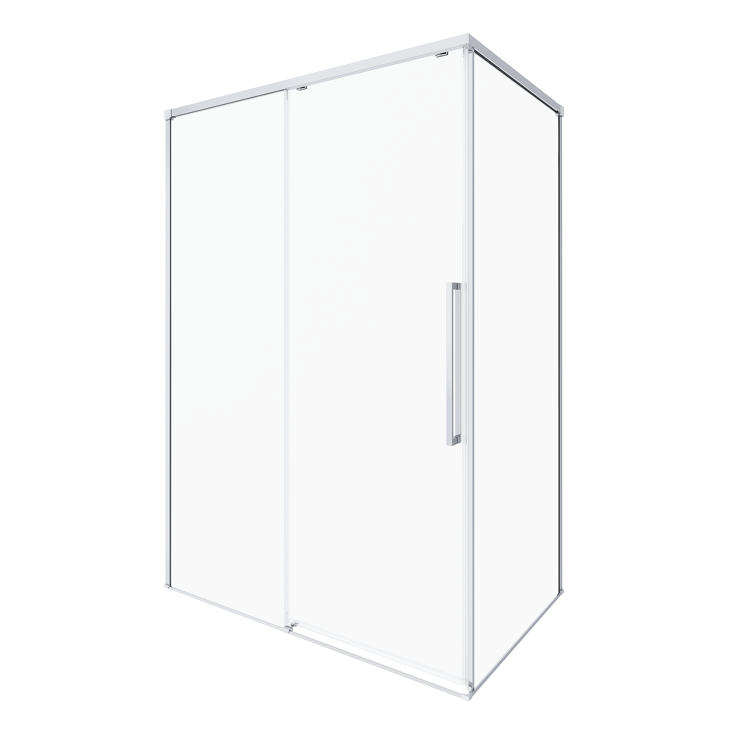 Изображение товара Душевой уголок Ulitka Lotos 74104262 l 120x80см хромированный профиль эффект стекла прозрачное закаленное стекло