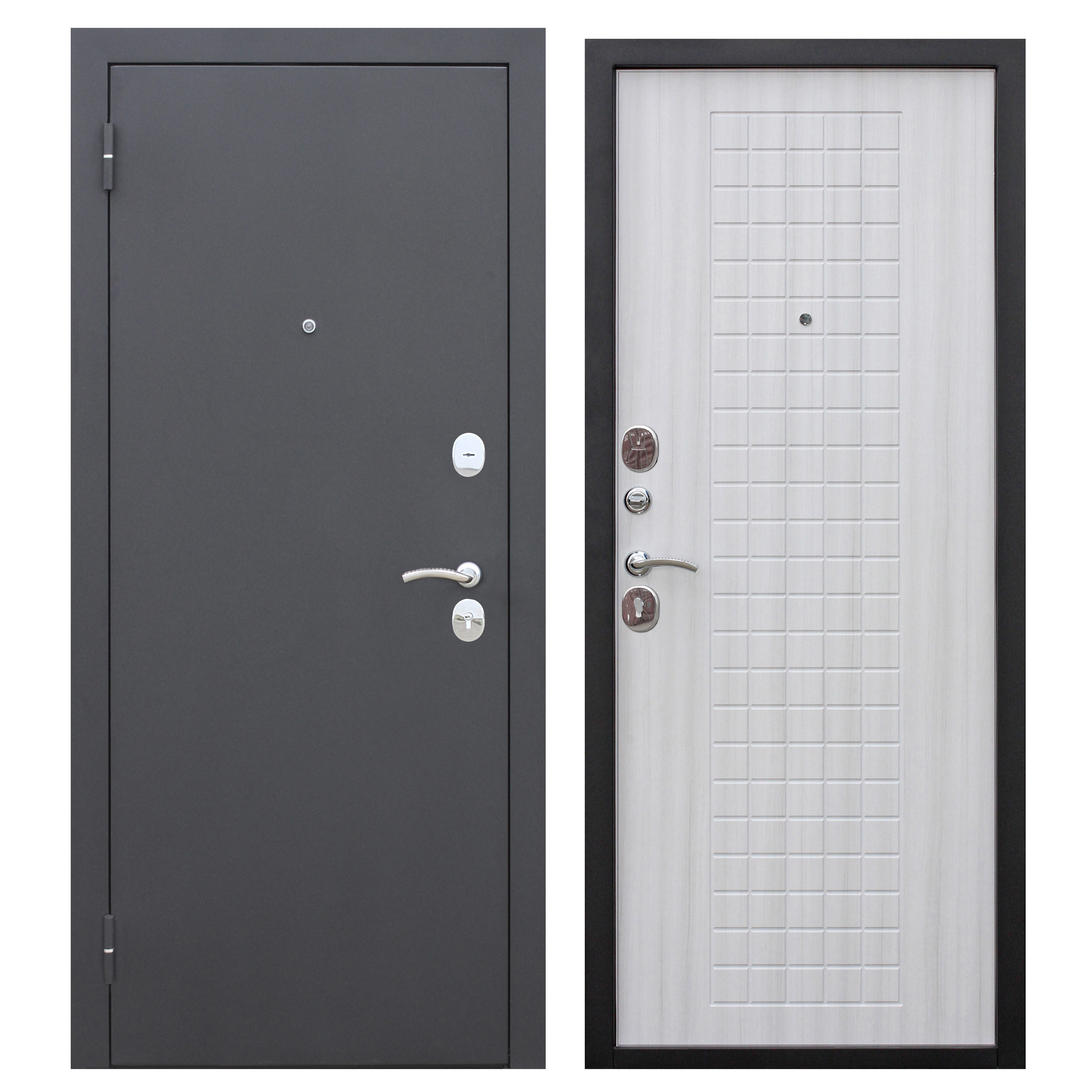 Изображение товара Входная дверь Foreman Foreman-f8 левый 205x86см цвет черный шелк/сандал белый