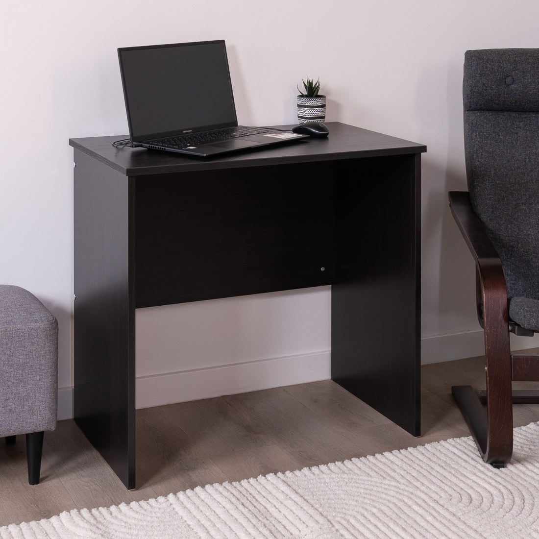 Изображение товара Письменный стол Гуд Лакк Кастор 80x50x75 см венге ЛДСП скандинавский минимализм