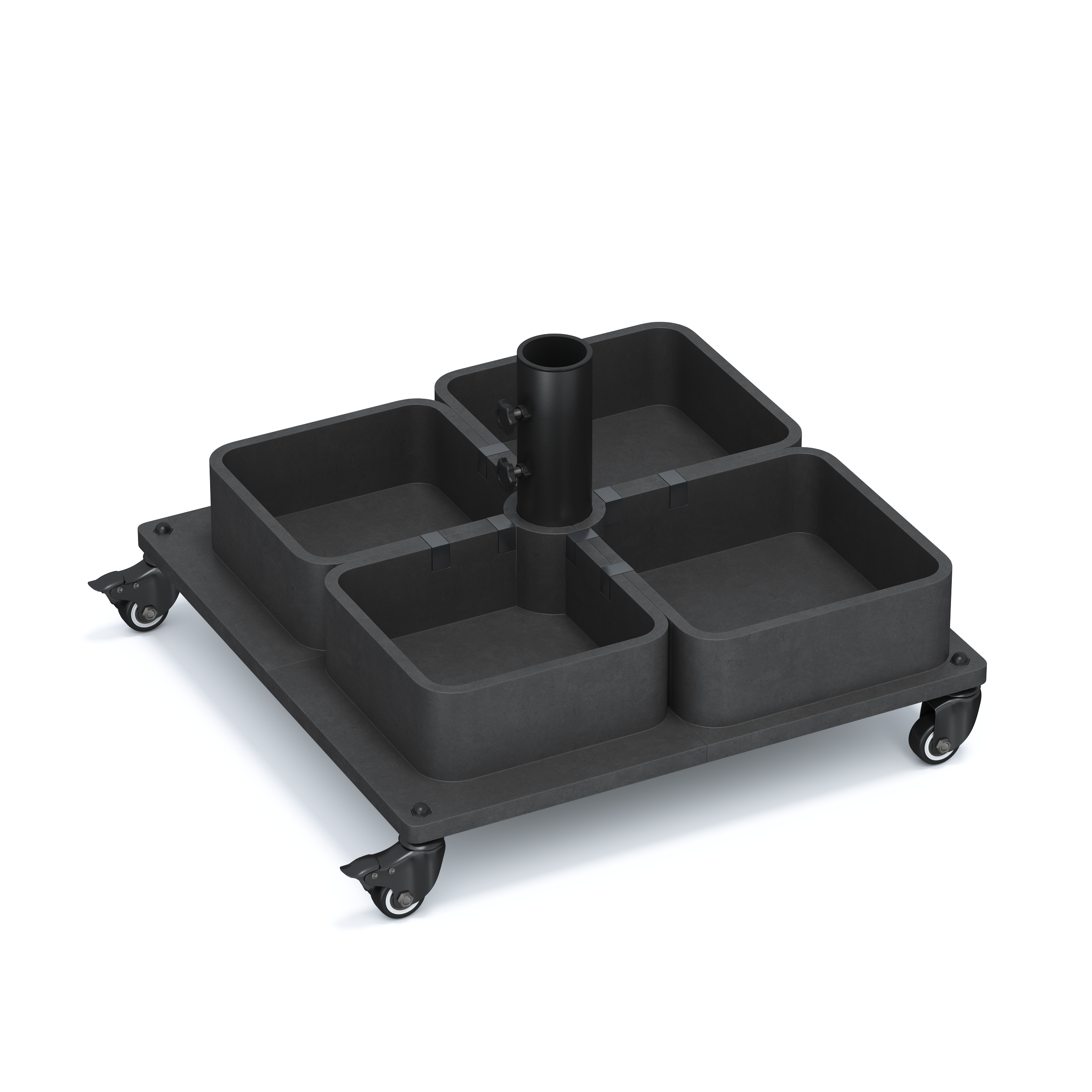 Изображение товара Дизайнерский якорь для садового зонта DOMULS FlowCraft черный