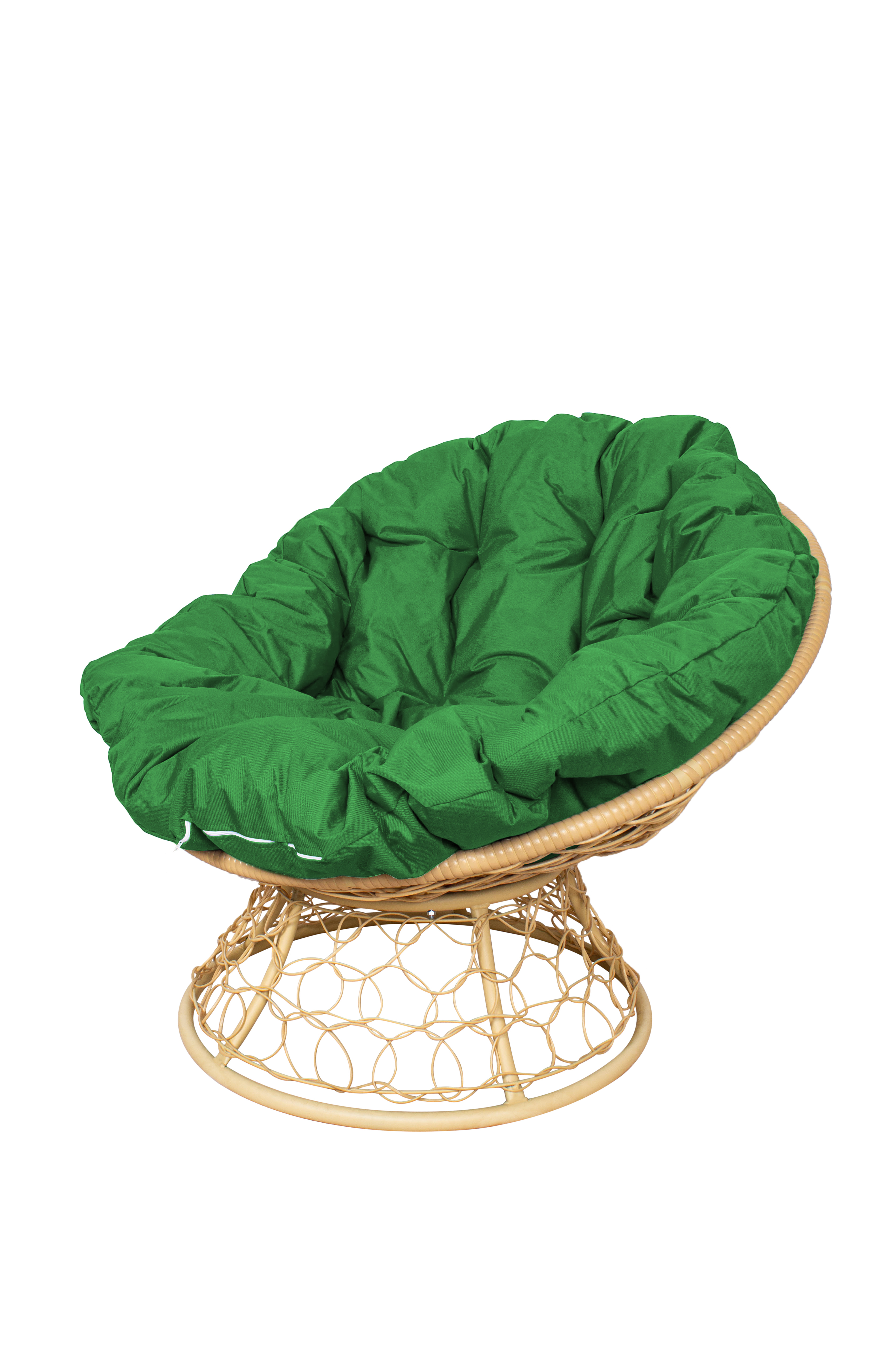 Изображение товара Кресло садовое M-group 12840504 из искусственного ротанга с подушкой бежевое