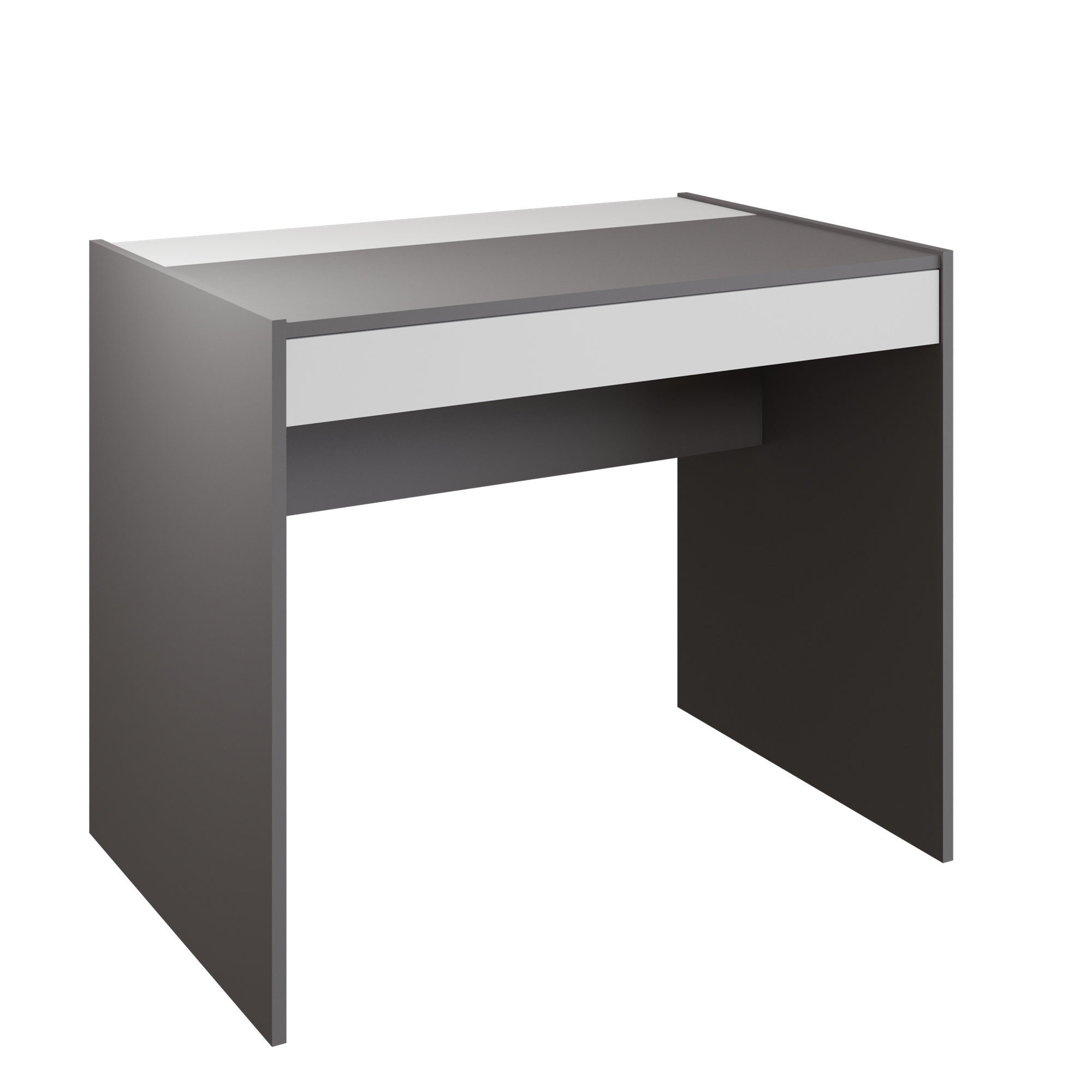 Изображение товара Стол письменный АТМОСФЕРА Лайт 90x76x60 см серый и белый для дома и офиса