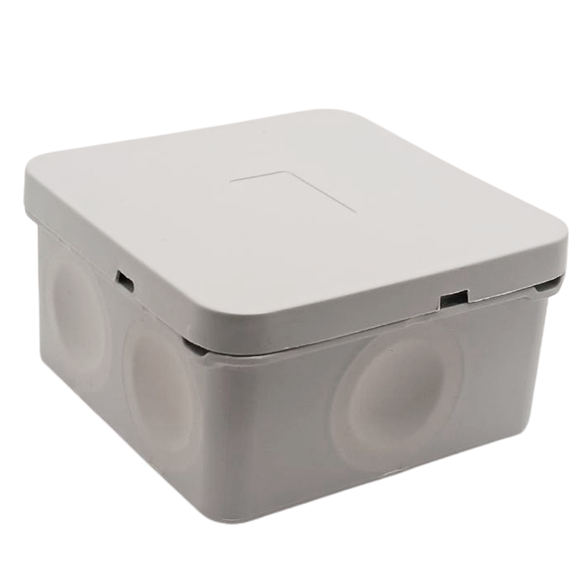 Изображение товара Распределительная двуxкомпонентная коробка Mirkl 85x85x40 мм 6 вводов IP66 цвет серый