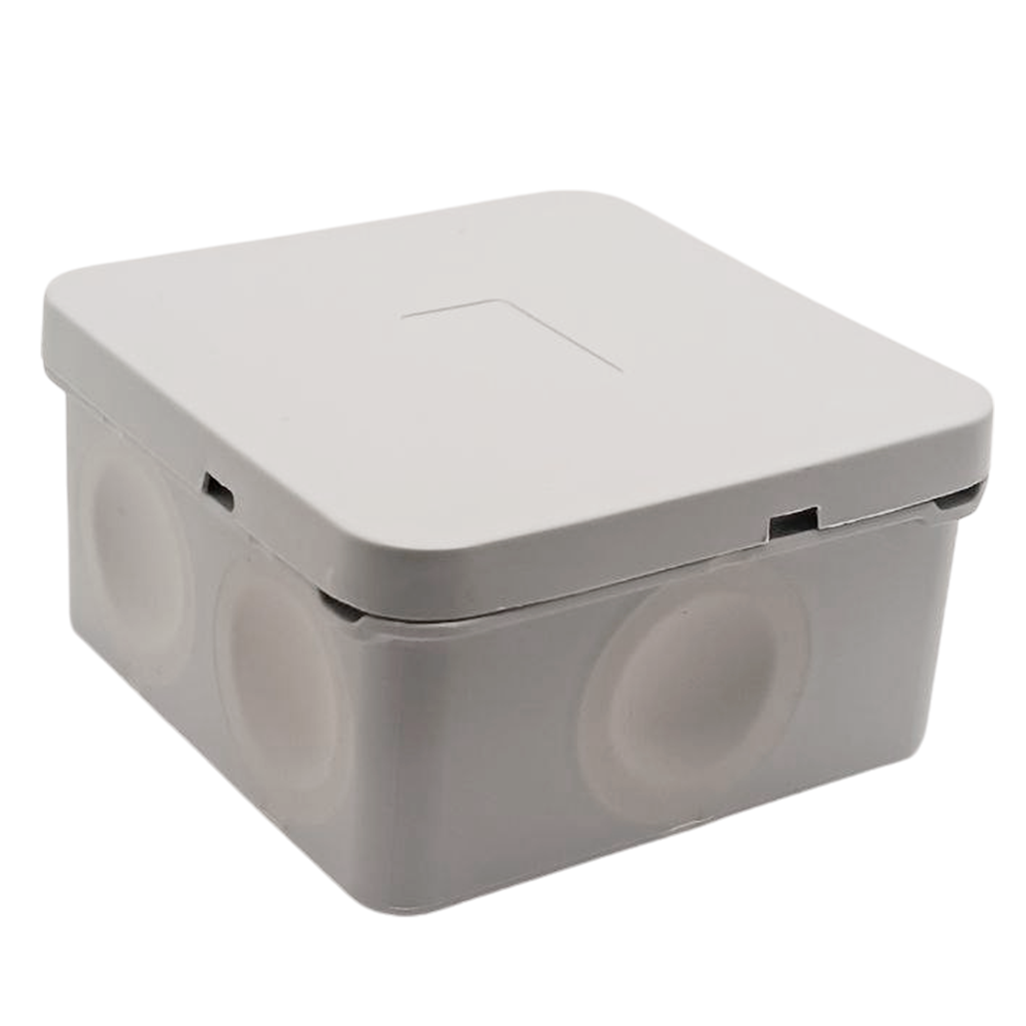 Распределительная двуxкомпонентная коробка Mirkl 85x85x40 мм 6 вводов IP66 цвет серый