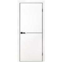 Изображение товара Дверь межкомнатная глухая Борно 60x210 см белая с замком и петлями