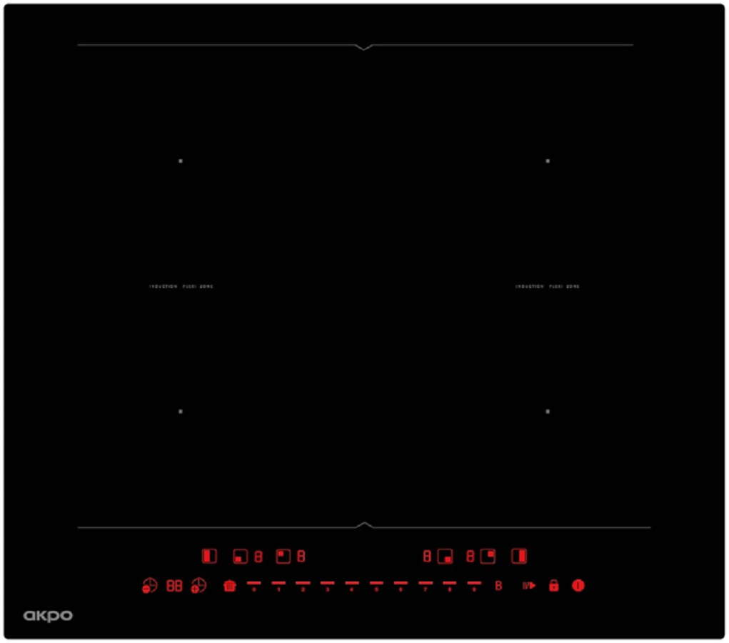 Изображение товара Индукционная варочная панель Akpo PIA 6094123FZ-2 BL 59 см 4 конфорки черный