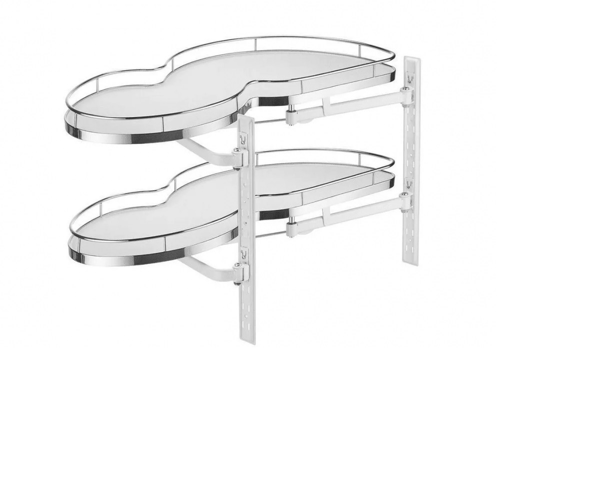 Изображение товара Выдвижная корзина с рамой в модуль 800 мм с доводчиком правый 38x44x71 см цвет белый