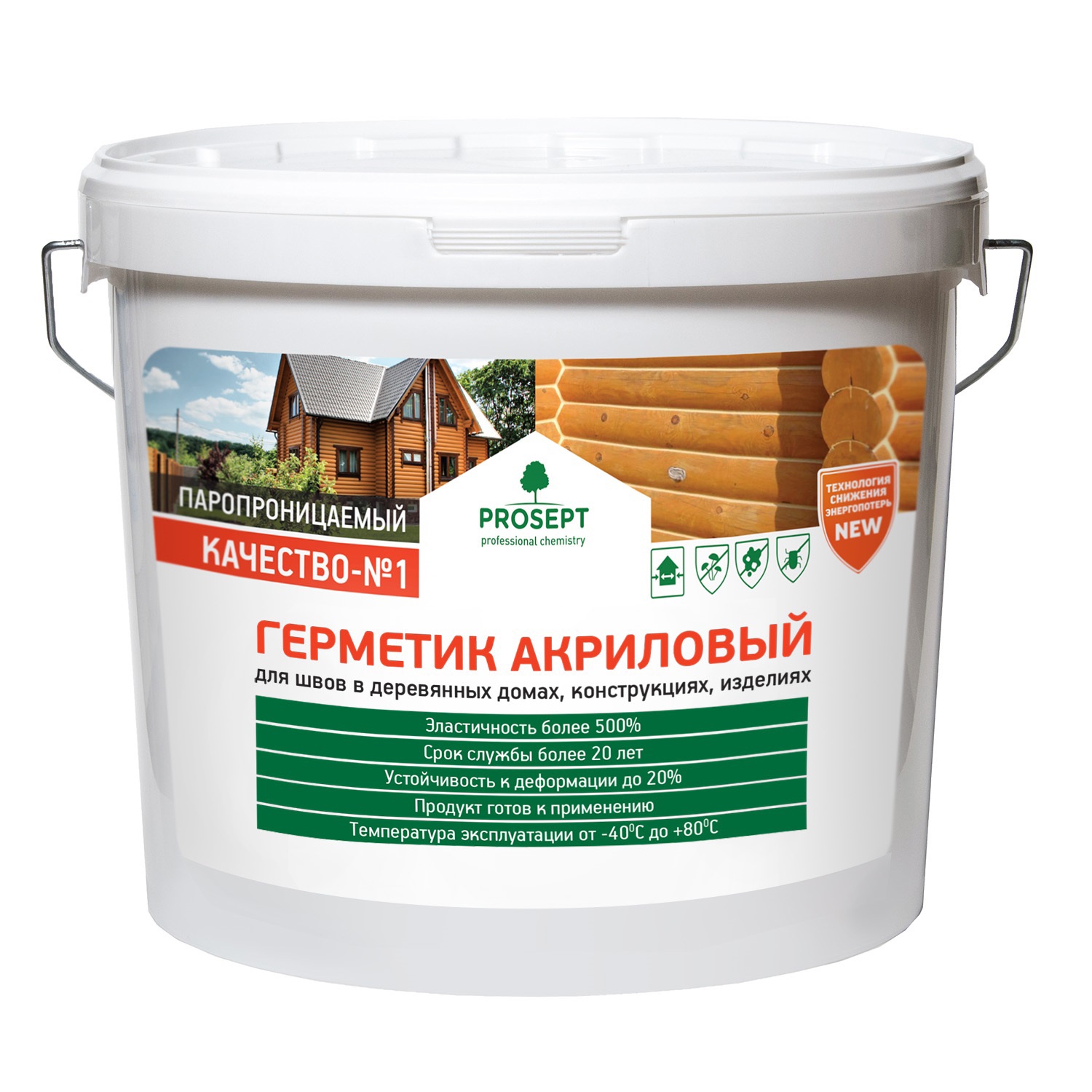 Изображение товара Герметик акриловый межшовный Prosept для деревянных конструкций 0024-3о цвет орех 3 л Изображение товара Герметик акриловый межшовный Prosept для деревянных конструкций 0024-3о цвет орех 3 л