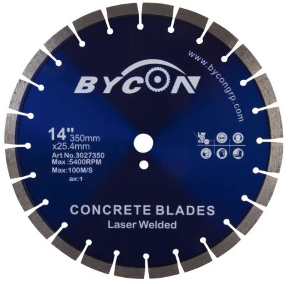 Изображение товара Диск алмазный по бетону Bycon 3027350 сегментный 350x25.4x2.2 мм