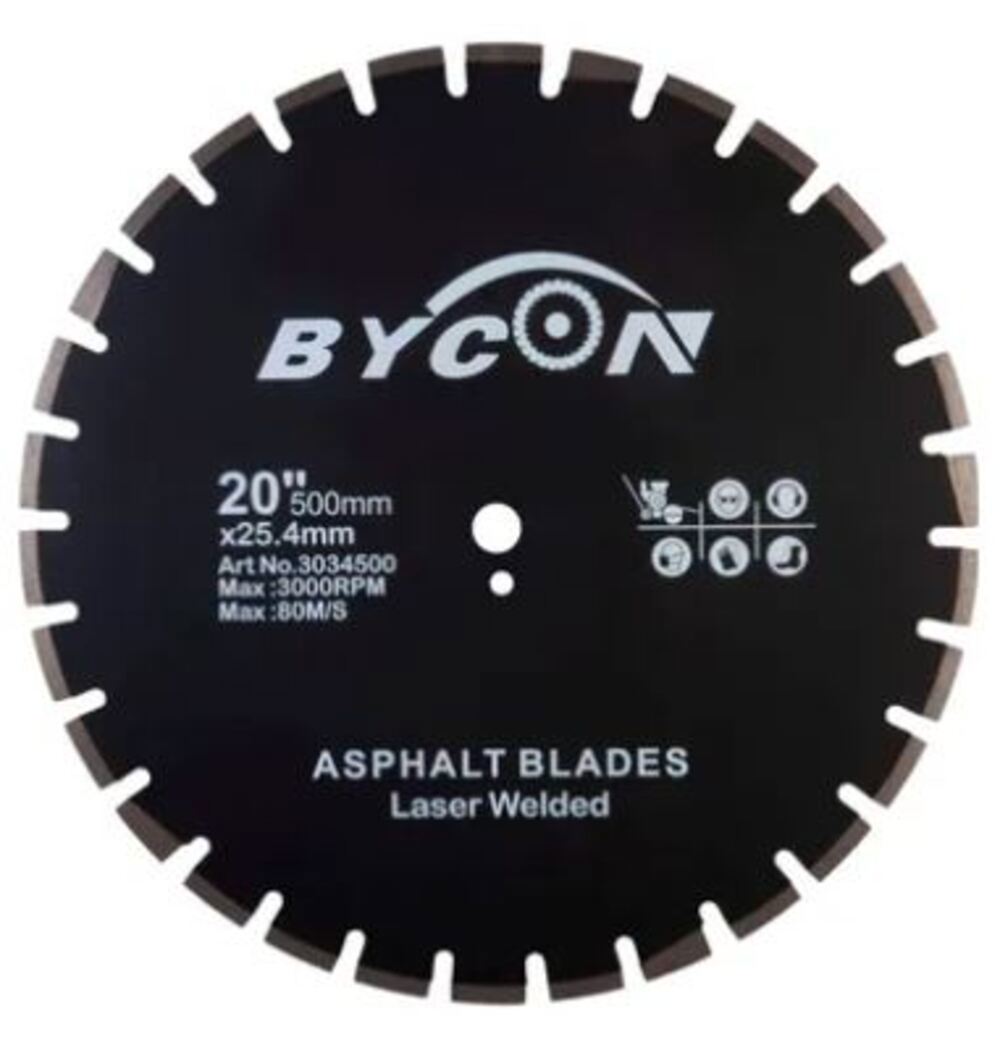 Изображение товара Диск алмазный по асфальту Bycon 3034500 сегментный 500x25.4x3 мм