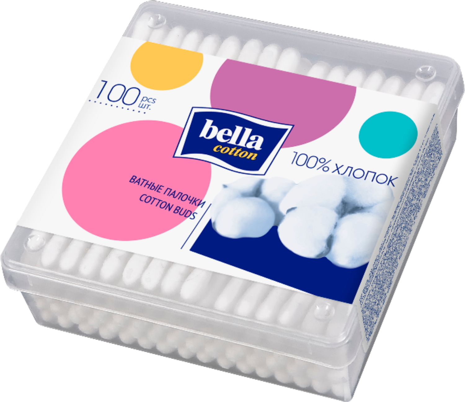 Изображение товара Ватные палочки Bella cotton 100 шт