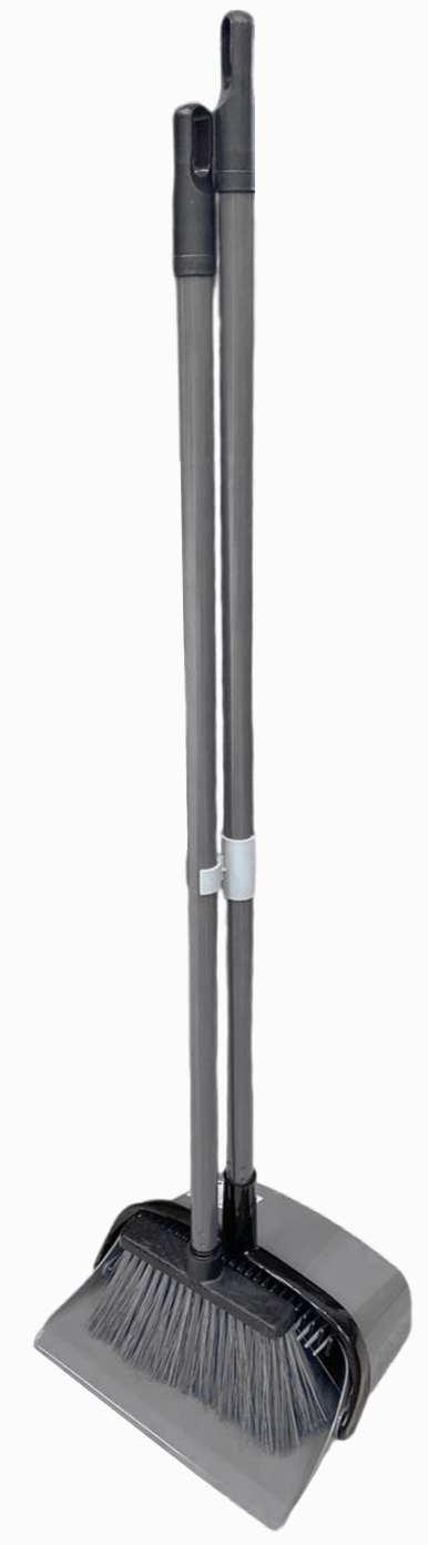 Совок и щетка Inloran MSO-33GR пластик 80 см цвет серый