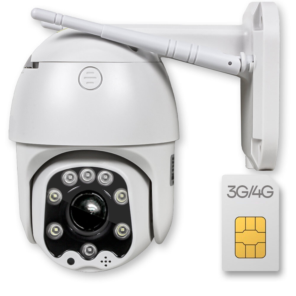 Изображение товара Комплект видеонаблюдения 4G Ps-Link GBT20-SIM с поворотной камерой 2 Мп и сим картой