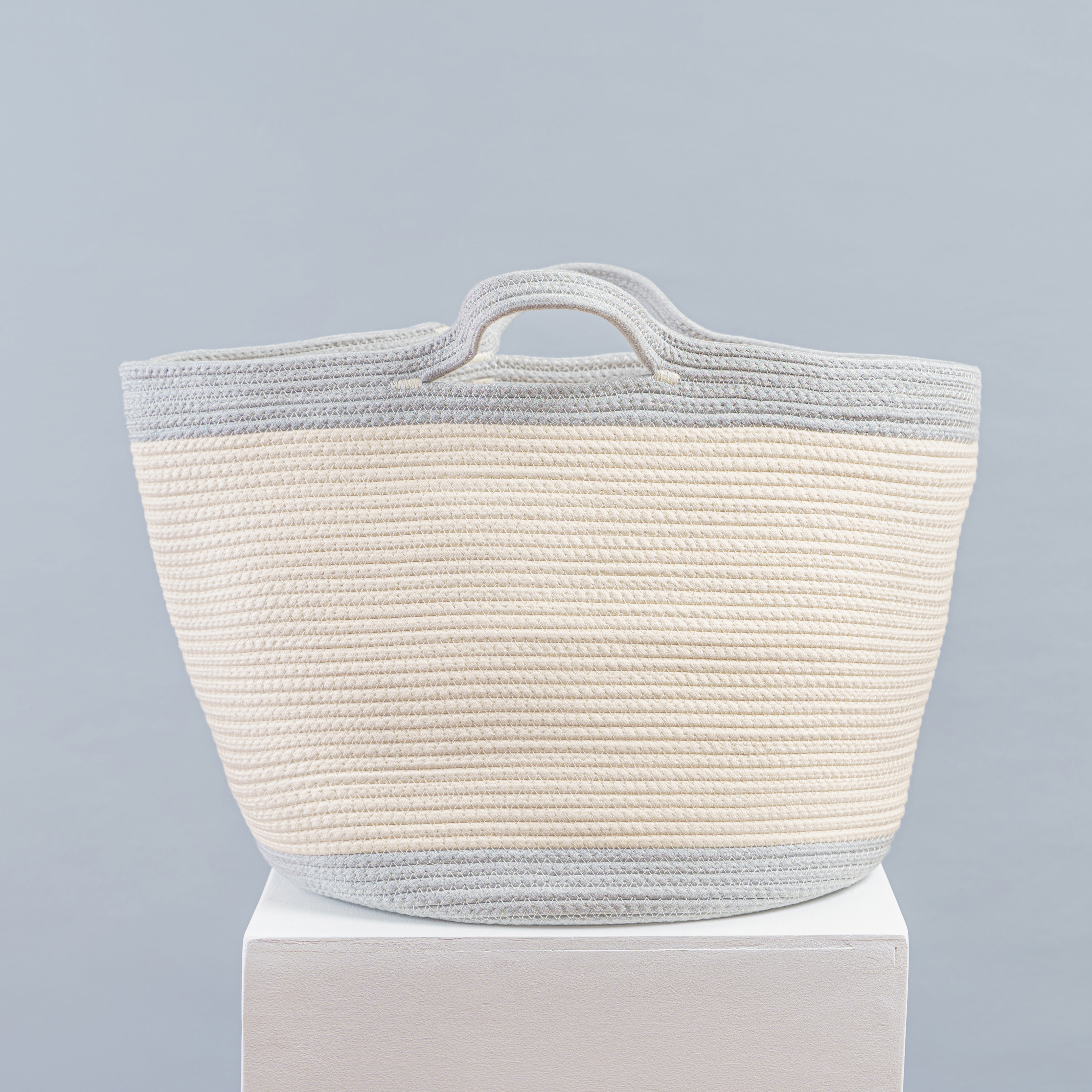 Изображение товара Корзина 40x36x36 см Storidea хлопок цвет белый