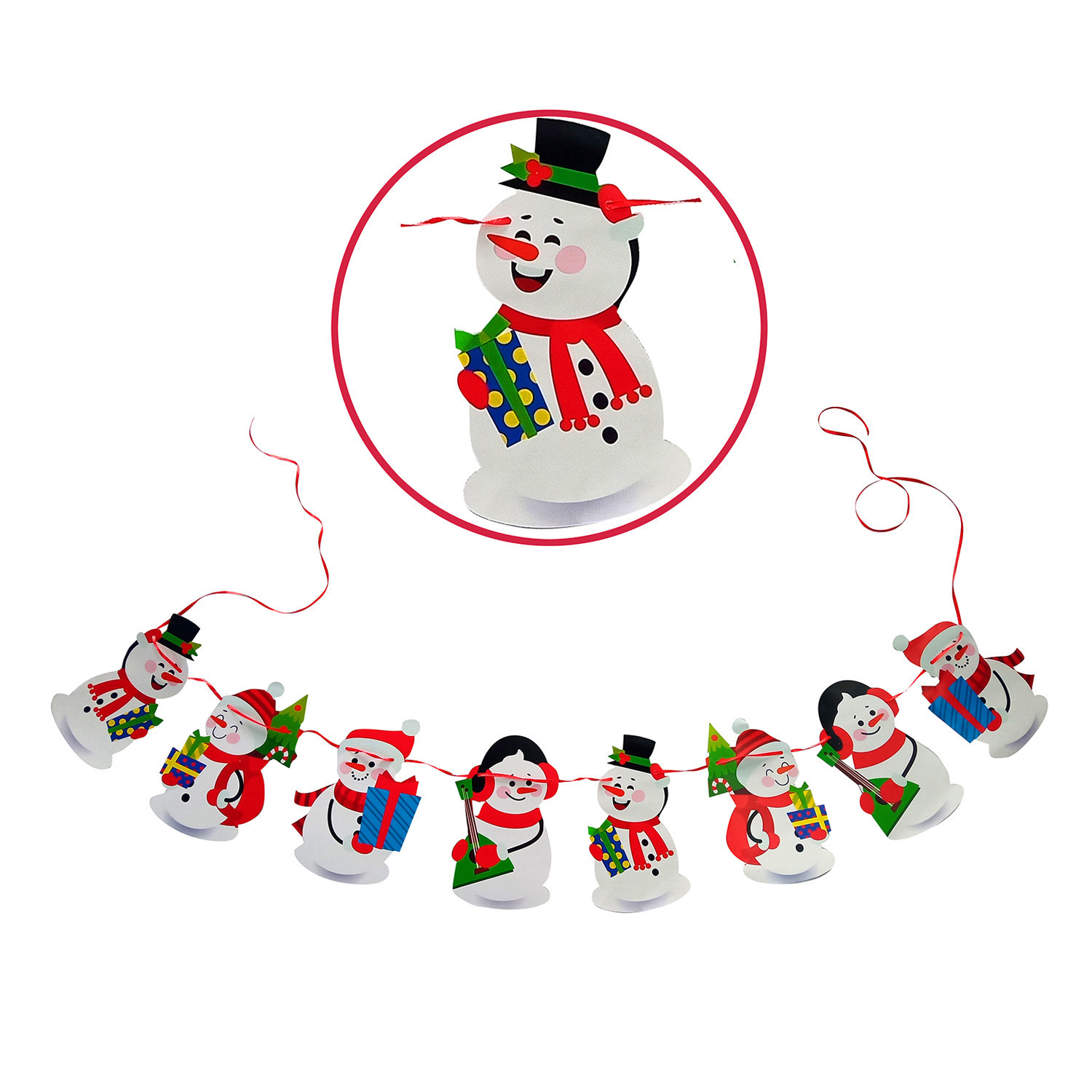 Изображение товара Новогоднее украшение Гирлянда Волшебная страна 008072 разнокрасочная 3м