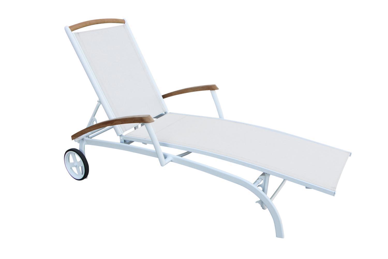 Изображение товара Шезлонг Brafab Andy 188 см белый - комфорт и стиль Изображение товара Шезлонг Brafab Andy 188 см белый - комфорт и стиль