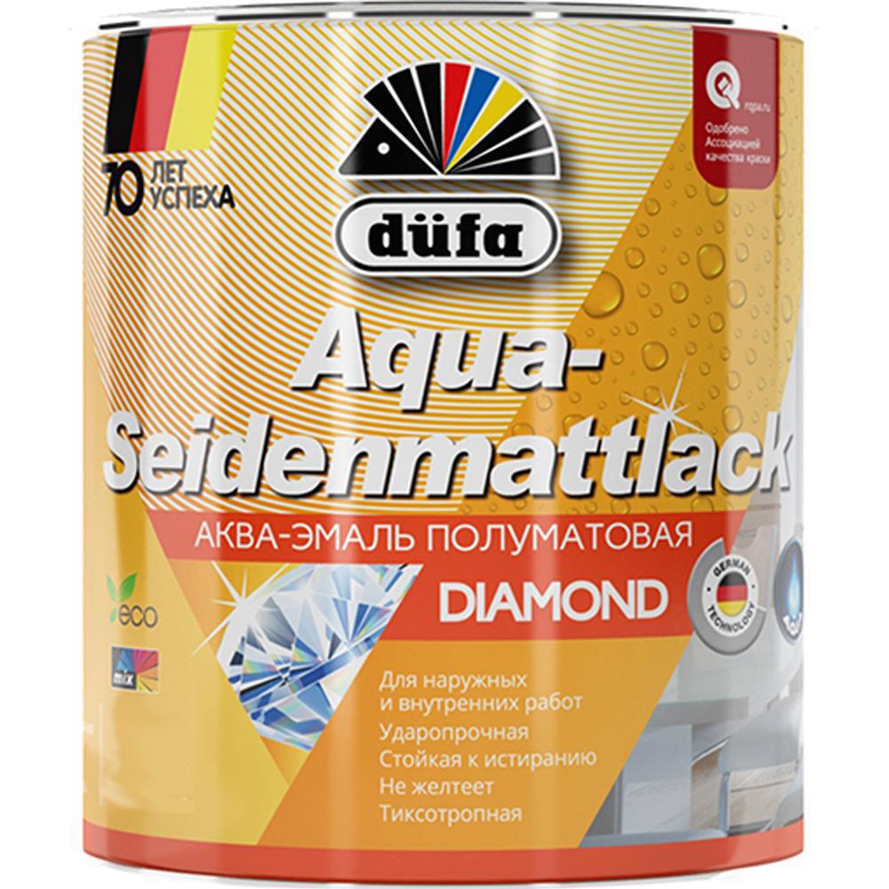 Изображение товара Эмаль Dufa Aqua-Seidenmattlack полуматовая белая для дерева и металла