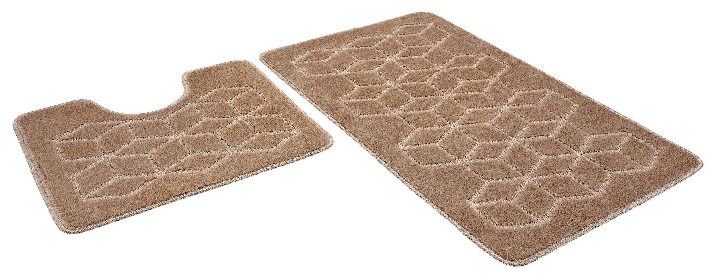 Изображение товара Набор ковриков Shahintex РР 814312 50x80+50x50 см цвет светло-серый