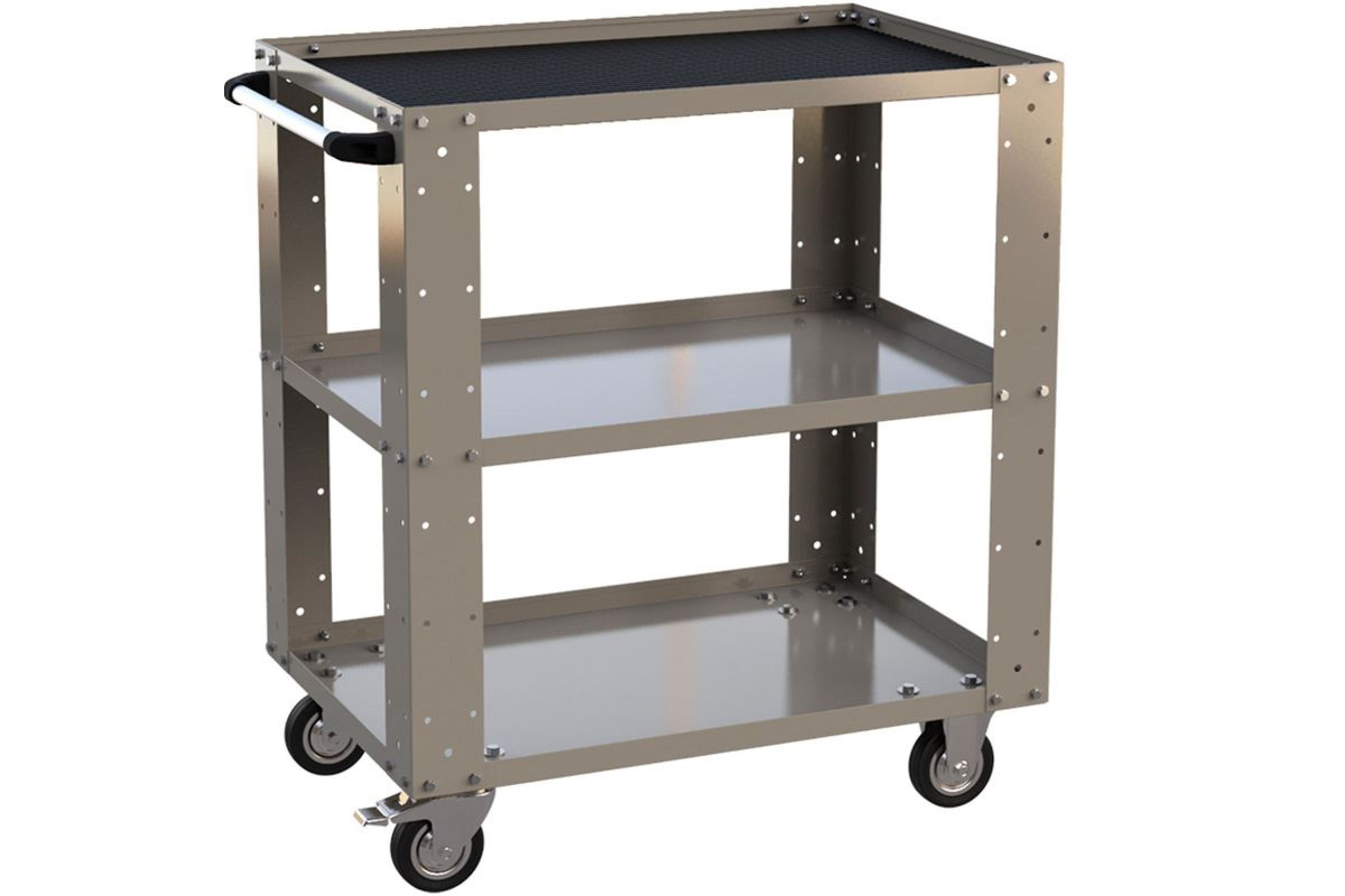 Изображение товара Тележка инструментальная открытая WELLMET MLOC 75x50x85 см прочная стальная конструкция