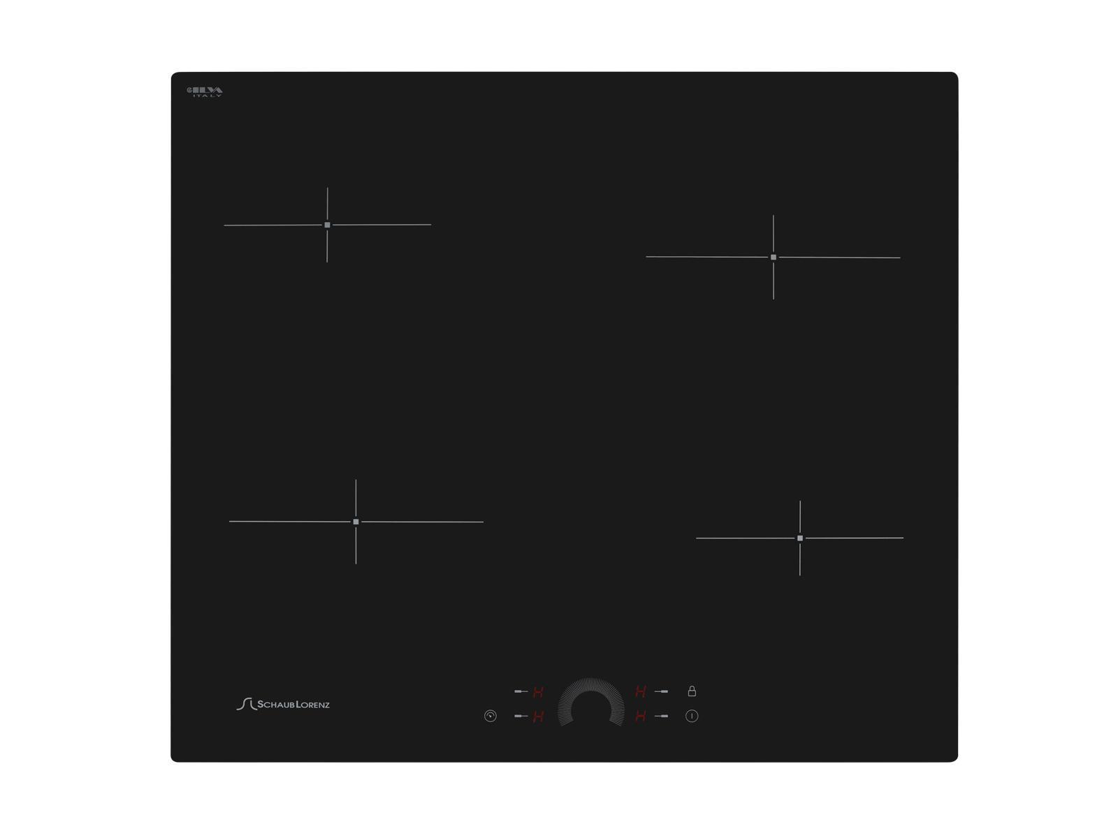 Изображение товара Стеклокерамическая варочная панель Schaub Lorenz SLK СY60H1 59 см 4 конфорки цвет черный