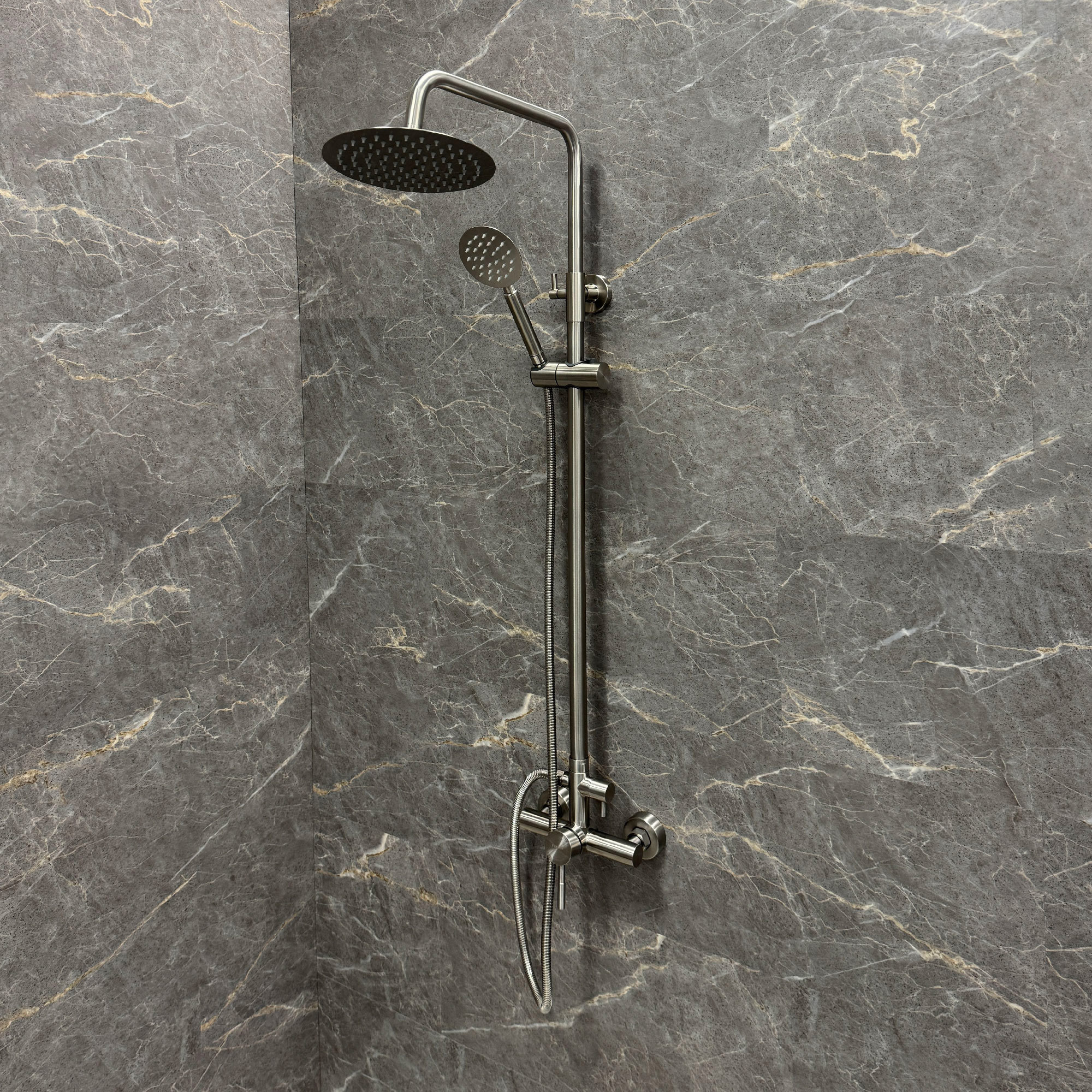 Изображение товара Душевая стойка Fixsen Oxford FX-9500N сатиновый цвет с верхним душем