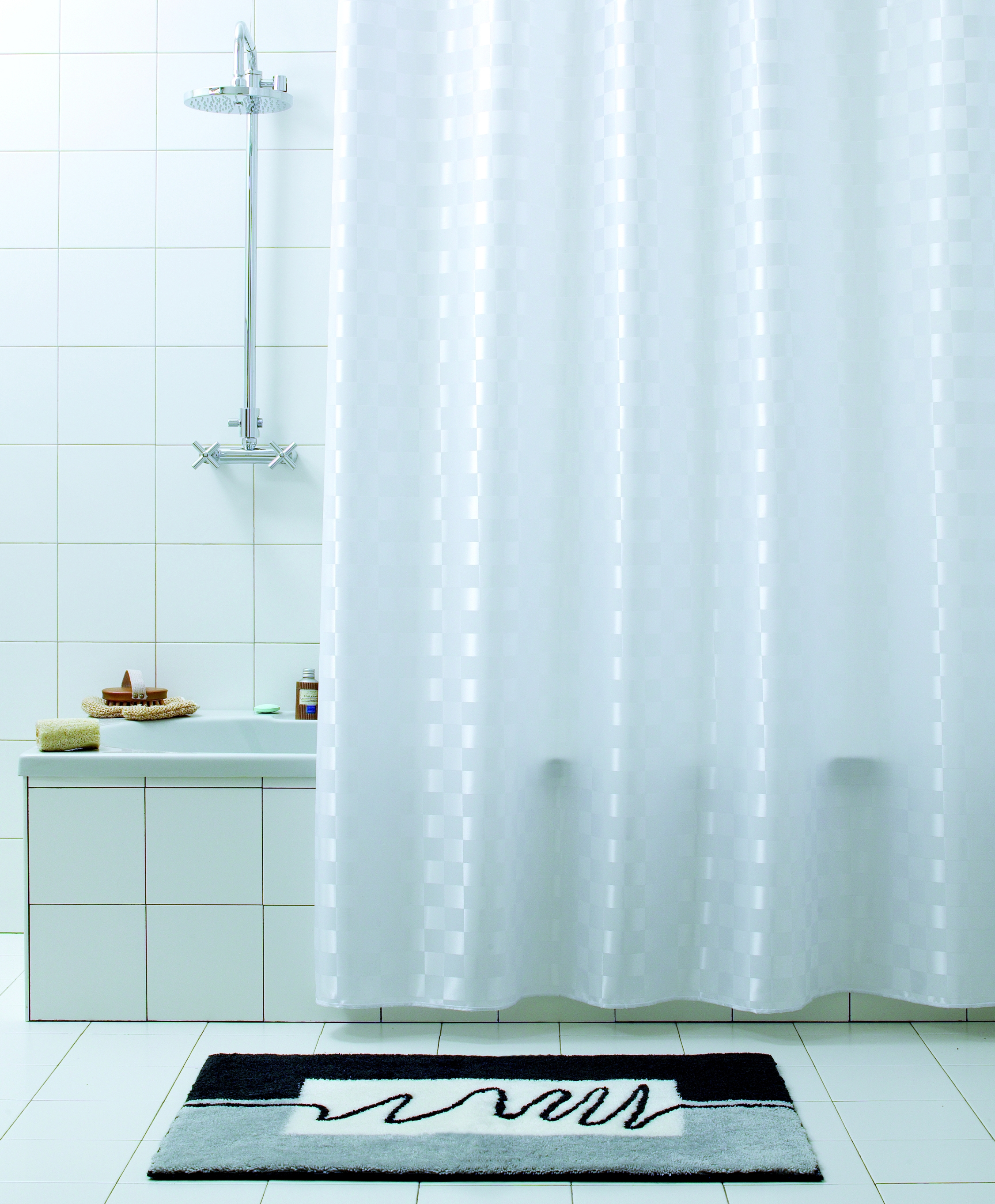 Изображение товара Шторка для ванной комнаты Bacchetta Quadretto 180x200см Изображение товара Шторка для ванной комнаты Bacchetta Quadretto 180x200см