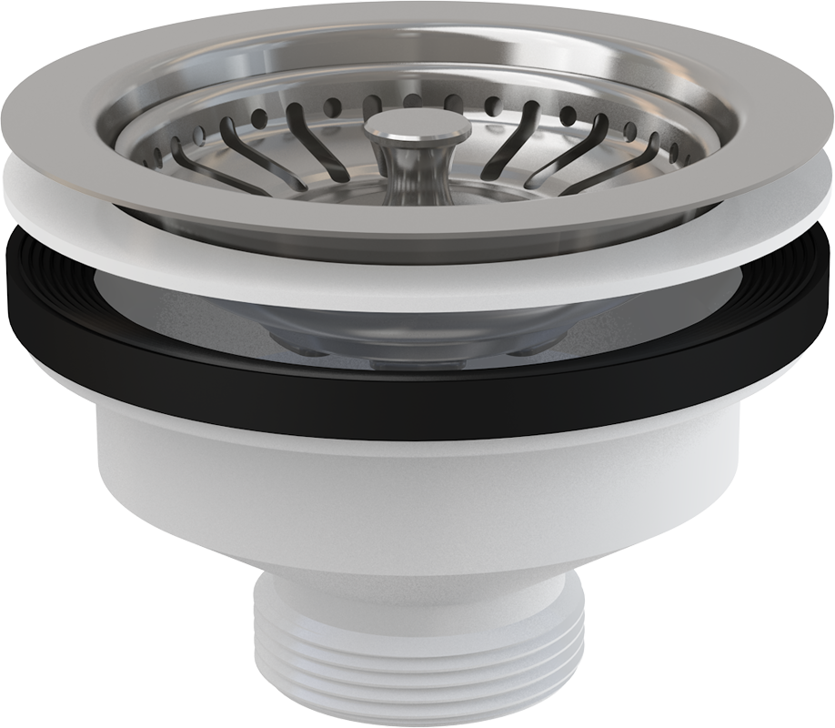 Изображение товара Выпуск для кухонной мойки Alveus 3 1/2" нержавеющая сталь