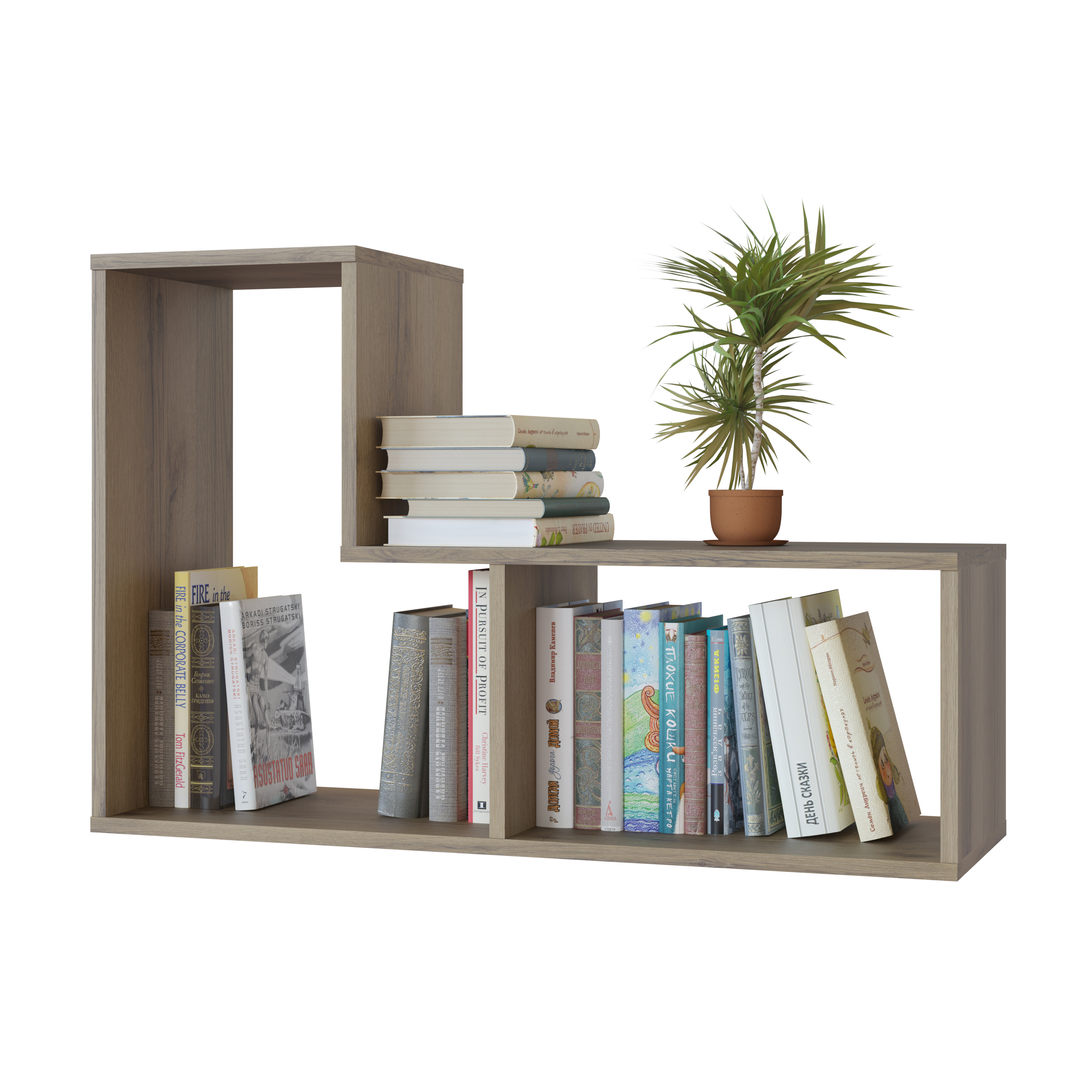 Изображение товара Полка настенная 60x90x29.6 см для установки или подвешивания Сокол-Т ЛДСП цвет дуб 00-00009451