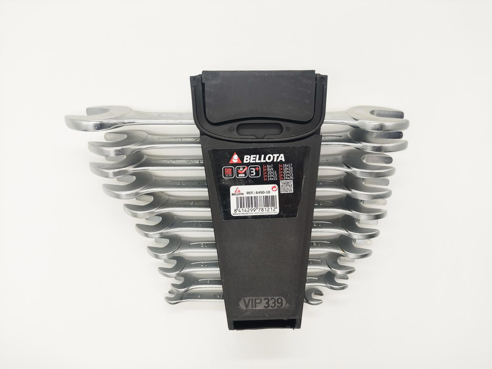 Изображение товара Набор ключей рожковых Bellota 6490-10 6-26 мм, 10 предметов