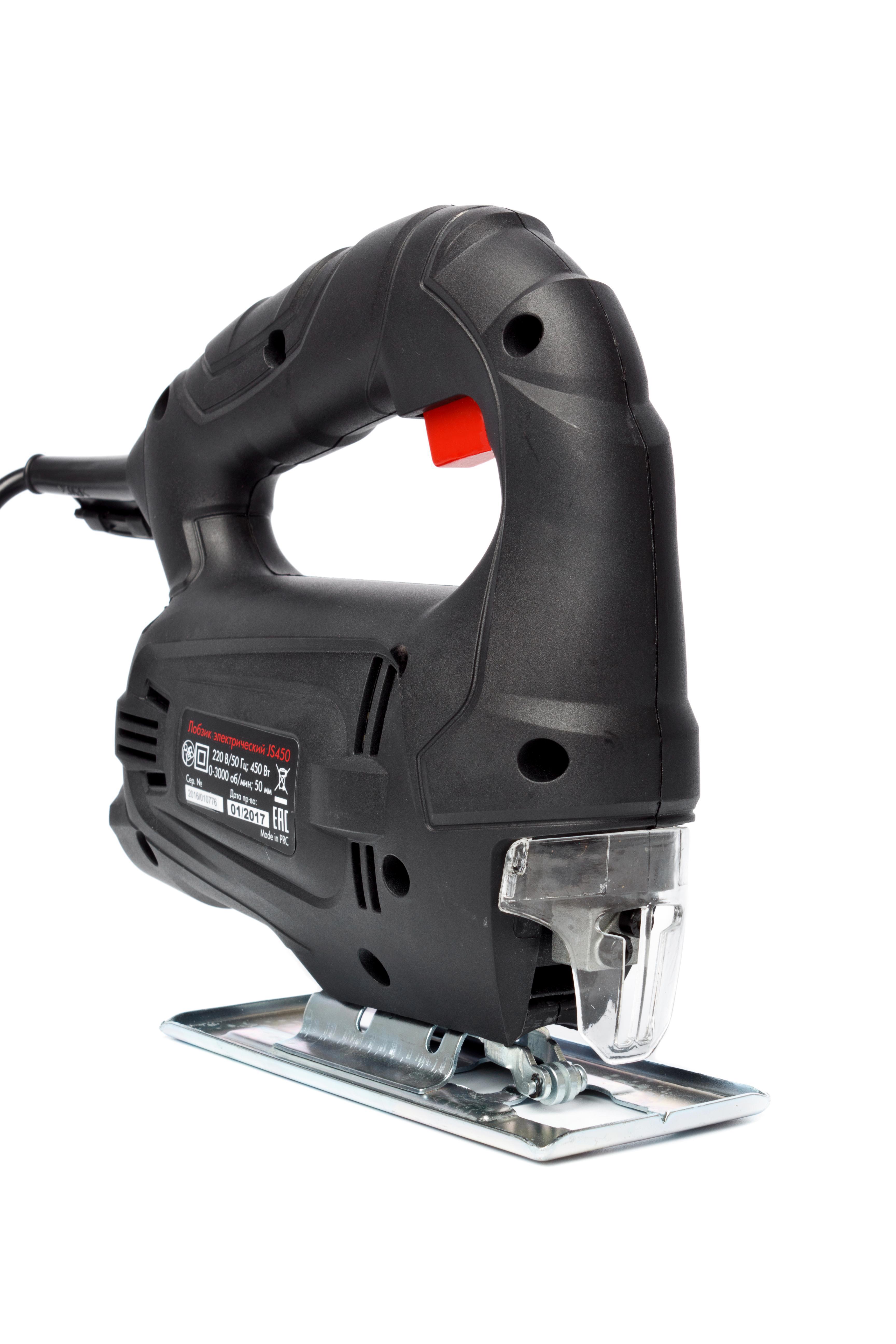 Изображение товара Электрический лобзик RedVerg Basic JS450 450 Вт для резки дерева и металла