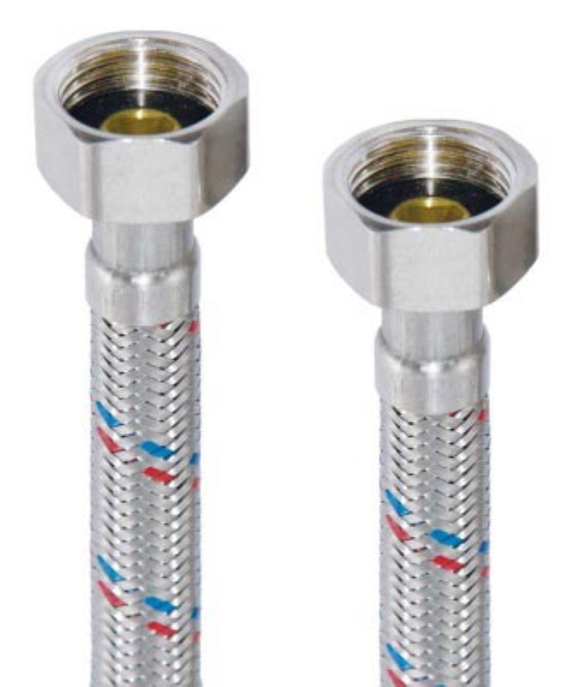 Изображение товара Гибкая подводка для воды Ixora 100 см гайка-гайка нержавеющая сталь