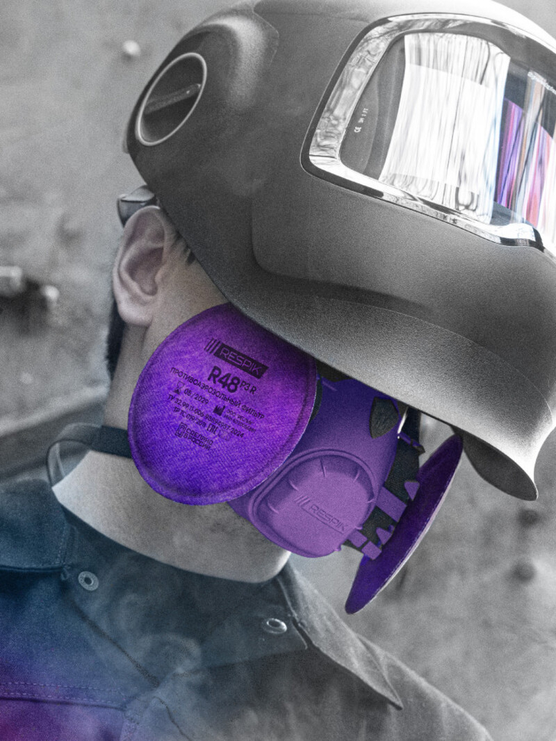 Изображение товара Противоаэрозольный фильтр RESPIK R48 P3 R 2 шт