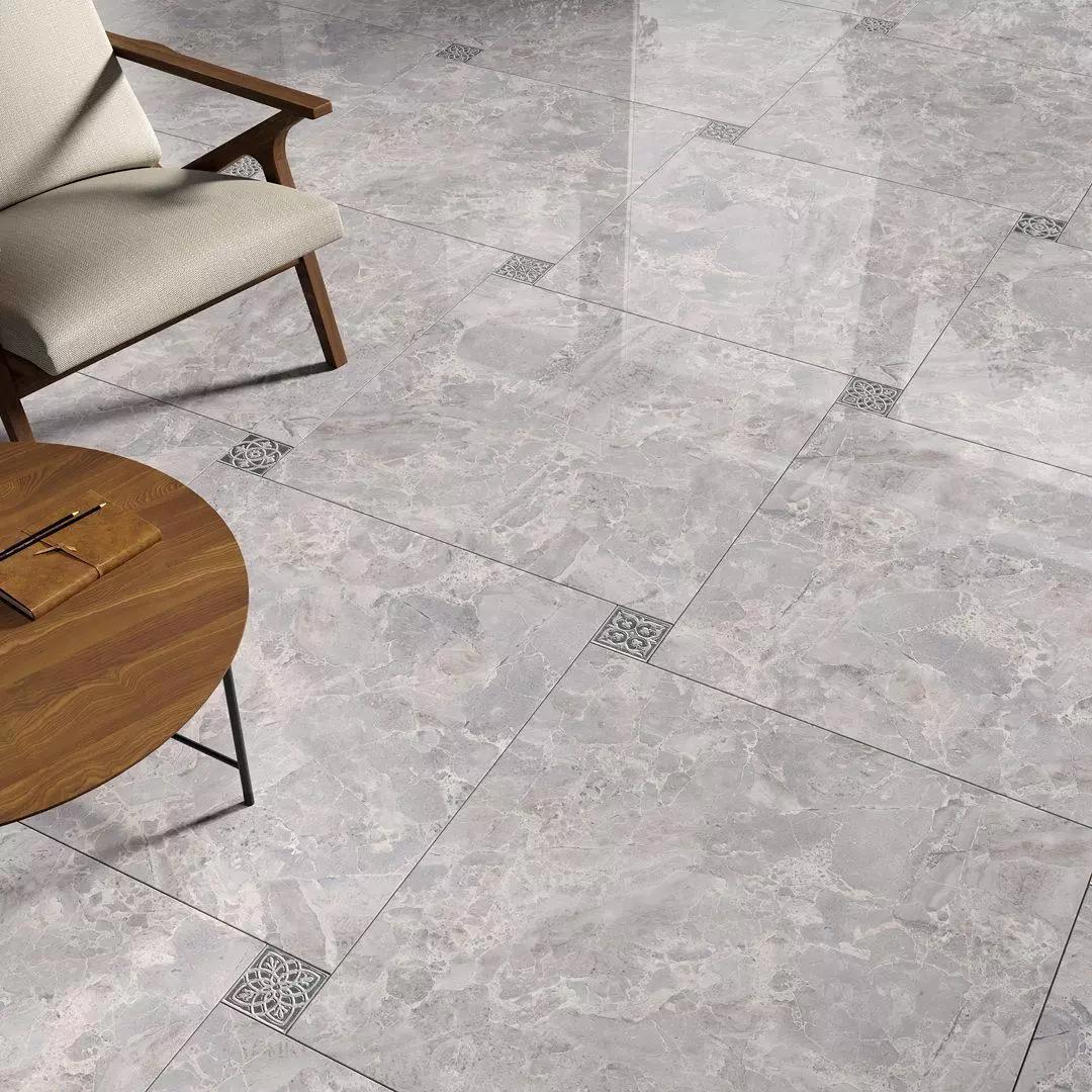 Изображение товара Керамический гранит Kerama Marazzi Парнас серый лаппатированный обрезной 80x80см, цена за упаковку